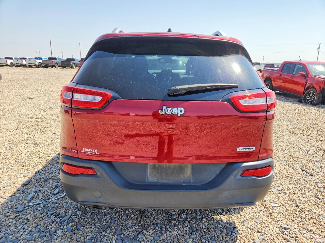 2015 Jeep Cherokee Latitude Красный vin: 1C4PJLCB2FW643093