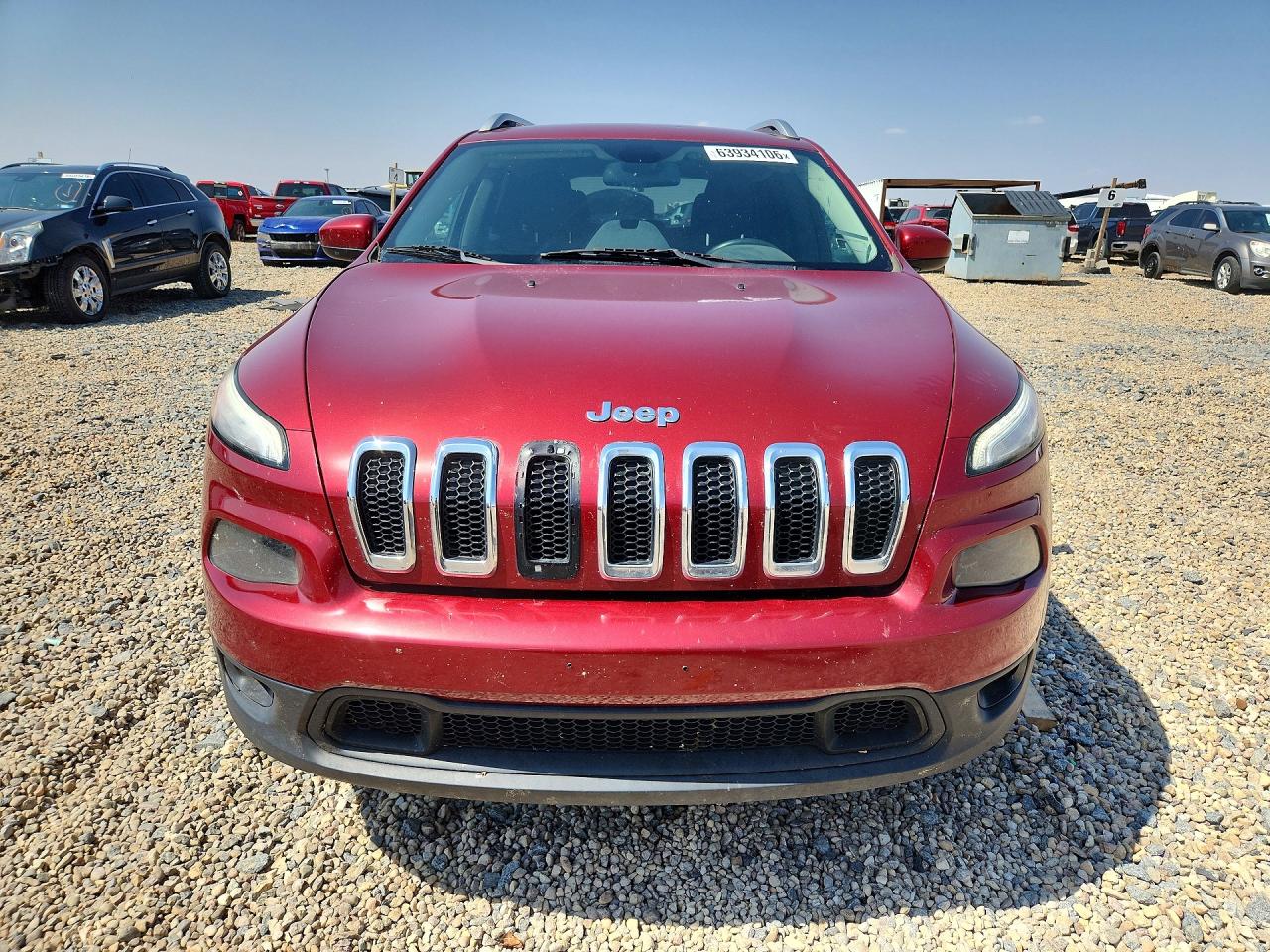 2015 Jeep Cherokee Latitude Красный vin: 1C4PJLCB2FW643093