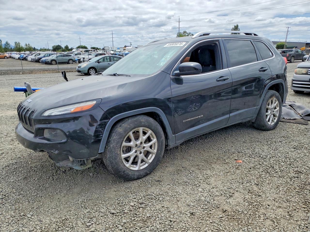2015 Jeep Cherokee Latitude Black vin: 1C4PJLCB2FW741816