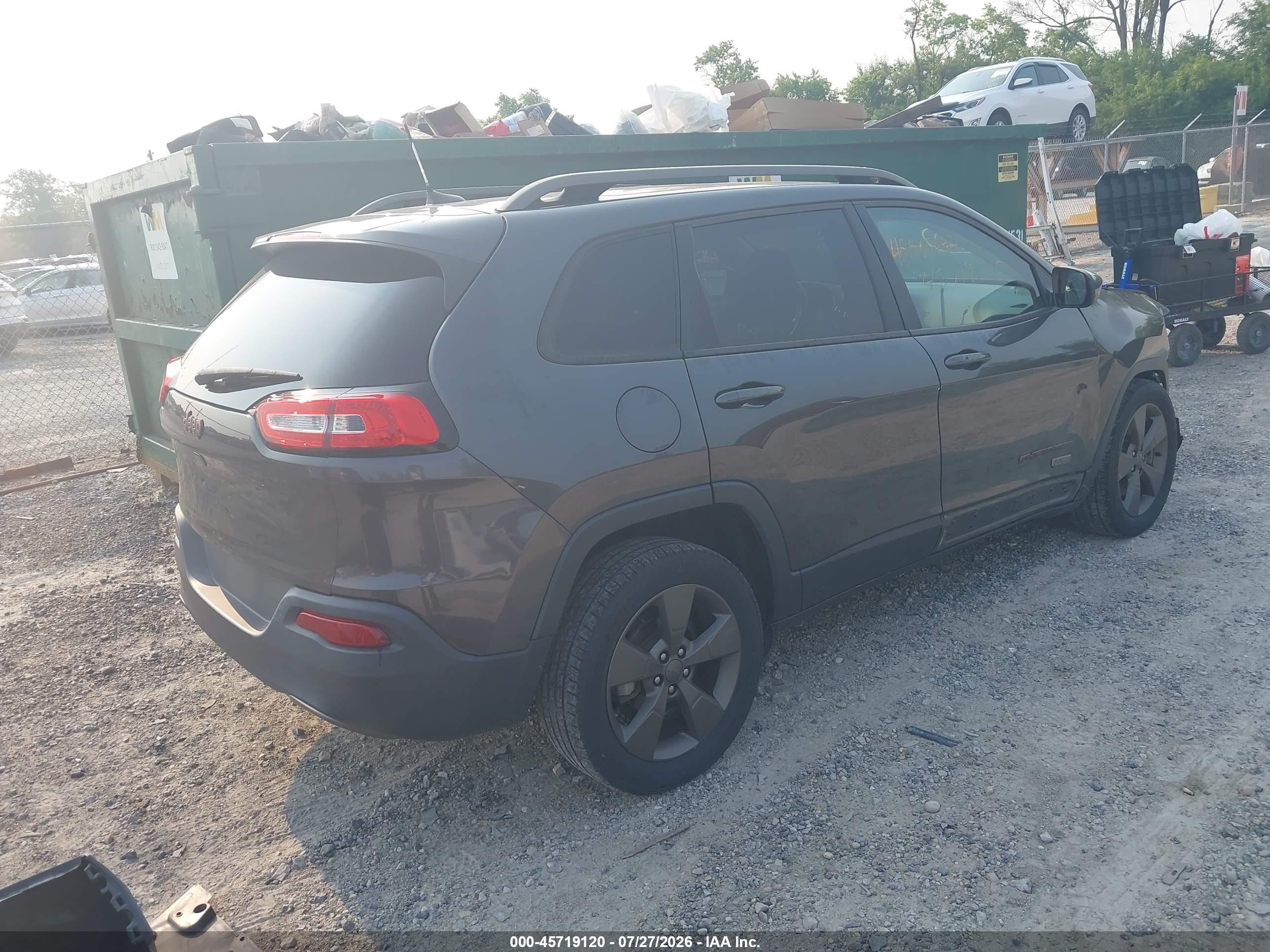 2016 Jeep Cherokee 75th Anniversary Black vin: 1C4PJLCB2GW287407