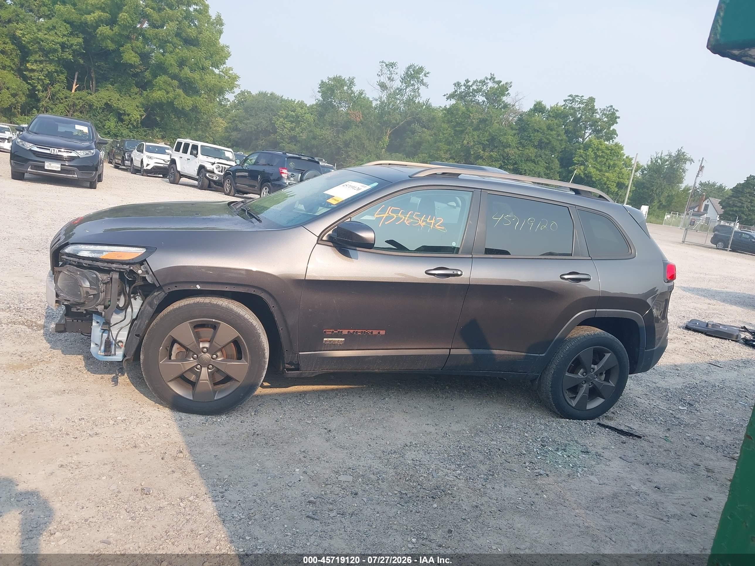 2016 Jeep Cherokee 75th Anniversary Black vin: 1C4PJLCB2GW287407