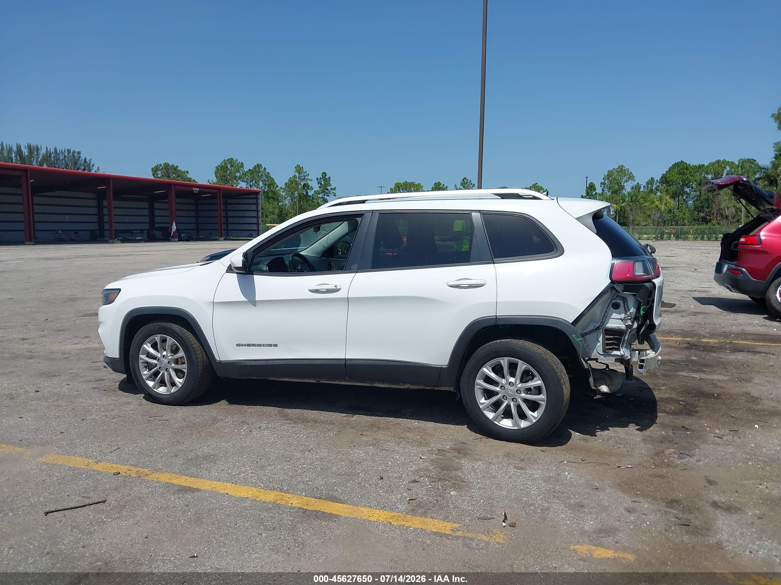 2020 Jeep Cherokee Latitude Fwd White vin: 1C4PJLCB2LD511488