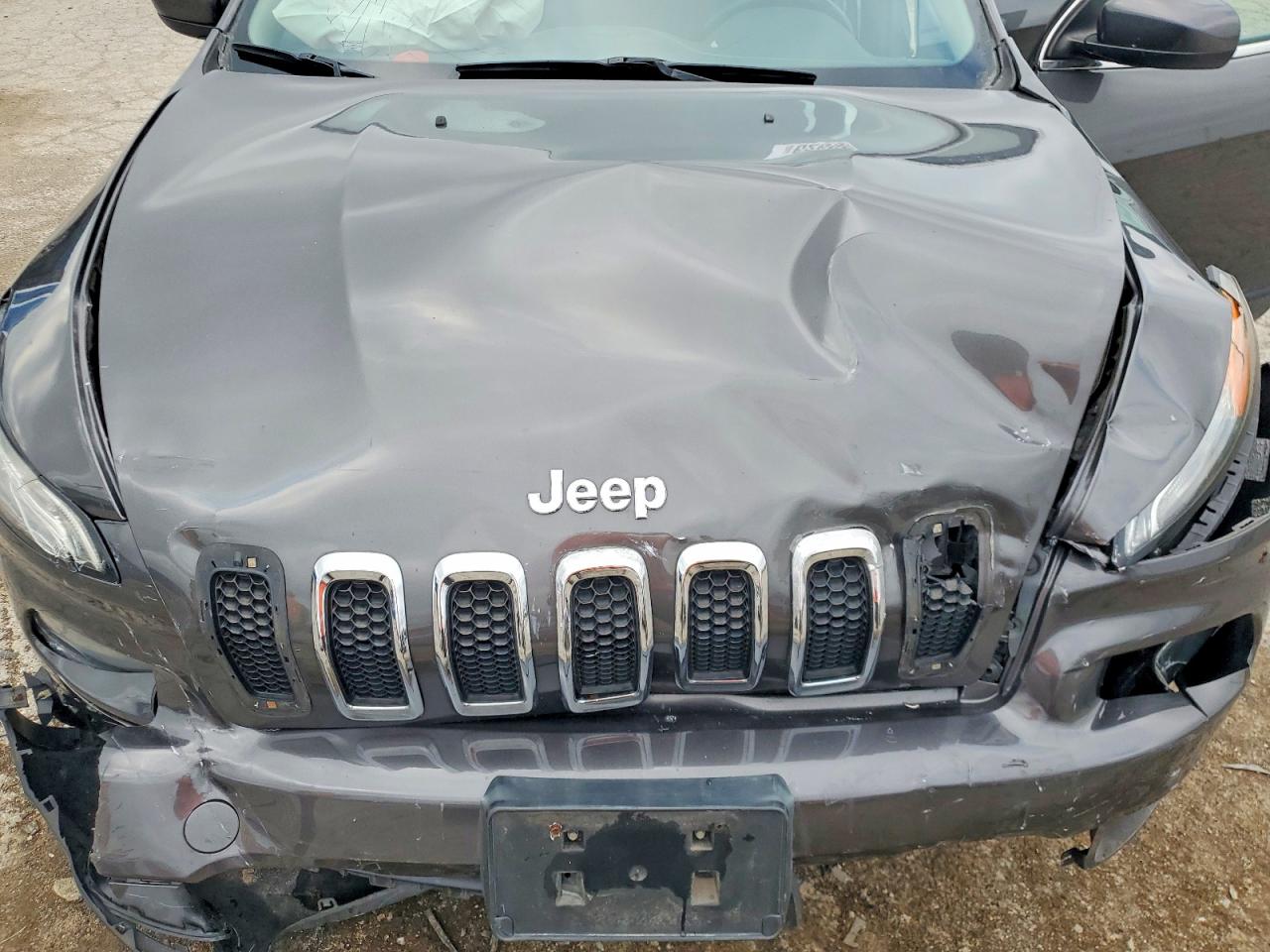 2014 Jeep Cherokee Latitude Серый vin: 1C4PJLCB3EW162929