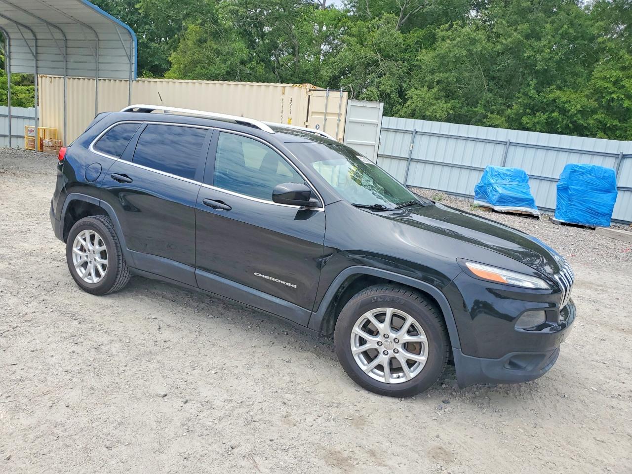 2014 Jeep Cherokee Latitude Черный vin: 1C4PJLCB3EW208503