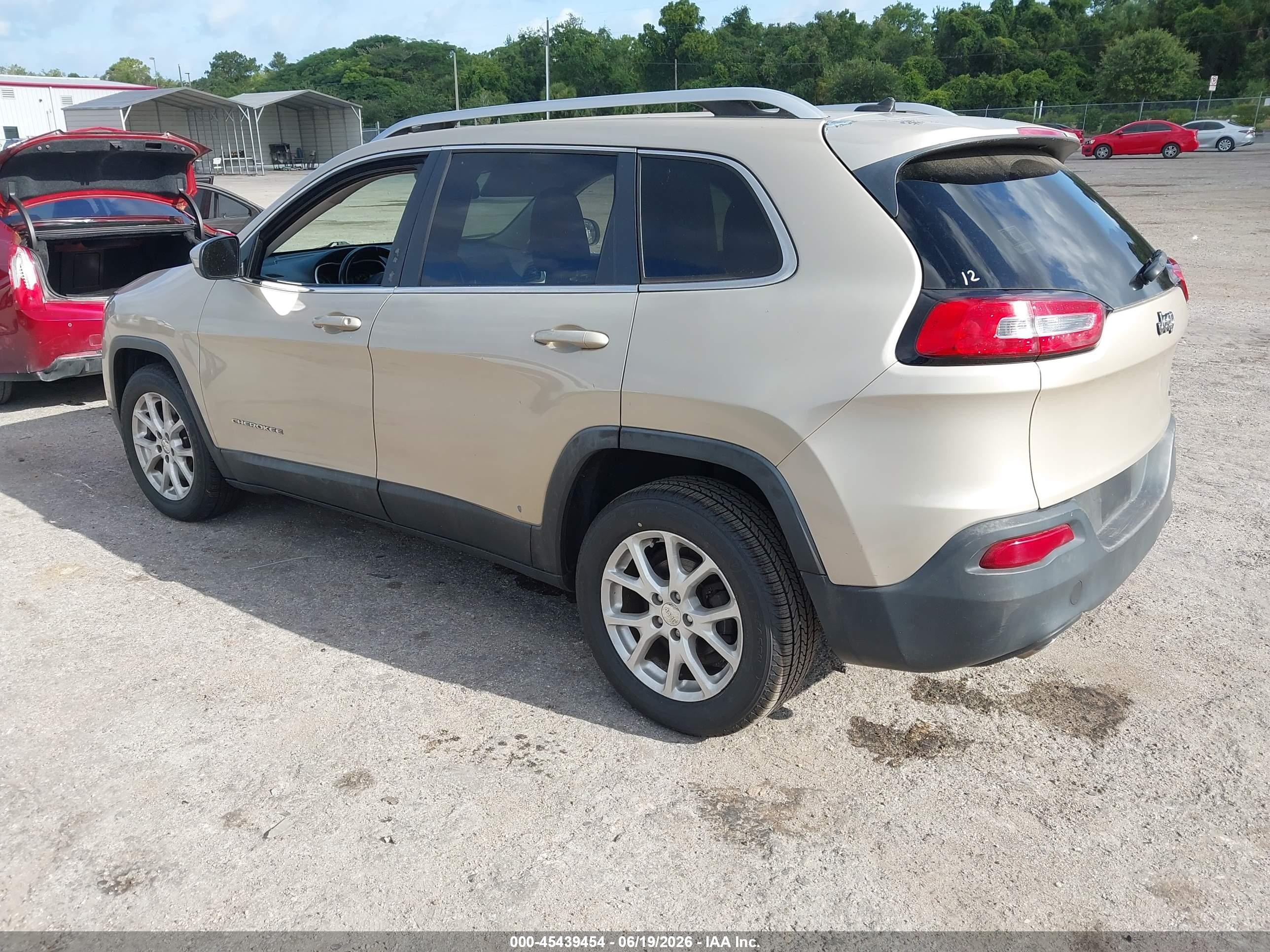 2014 Jeep Cherokee Latitude Beige vin: 1C4PJLCB3EW225639