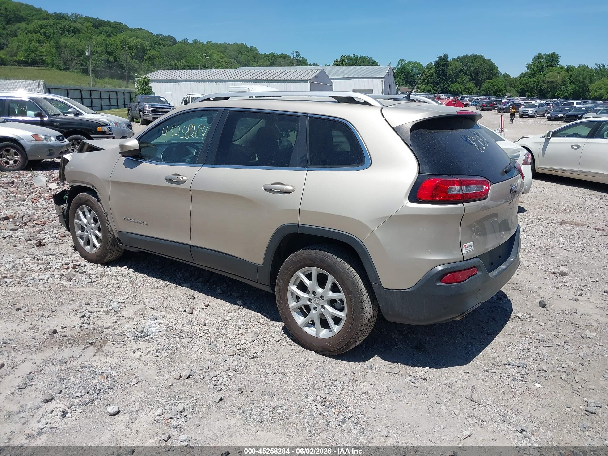 2014 Jeep Cherokee Latitude Желто-коричневый vin: 1C4PJLCB3EW288031