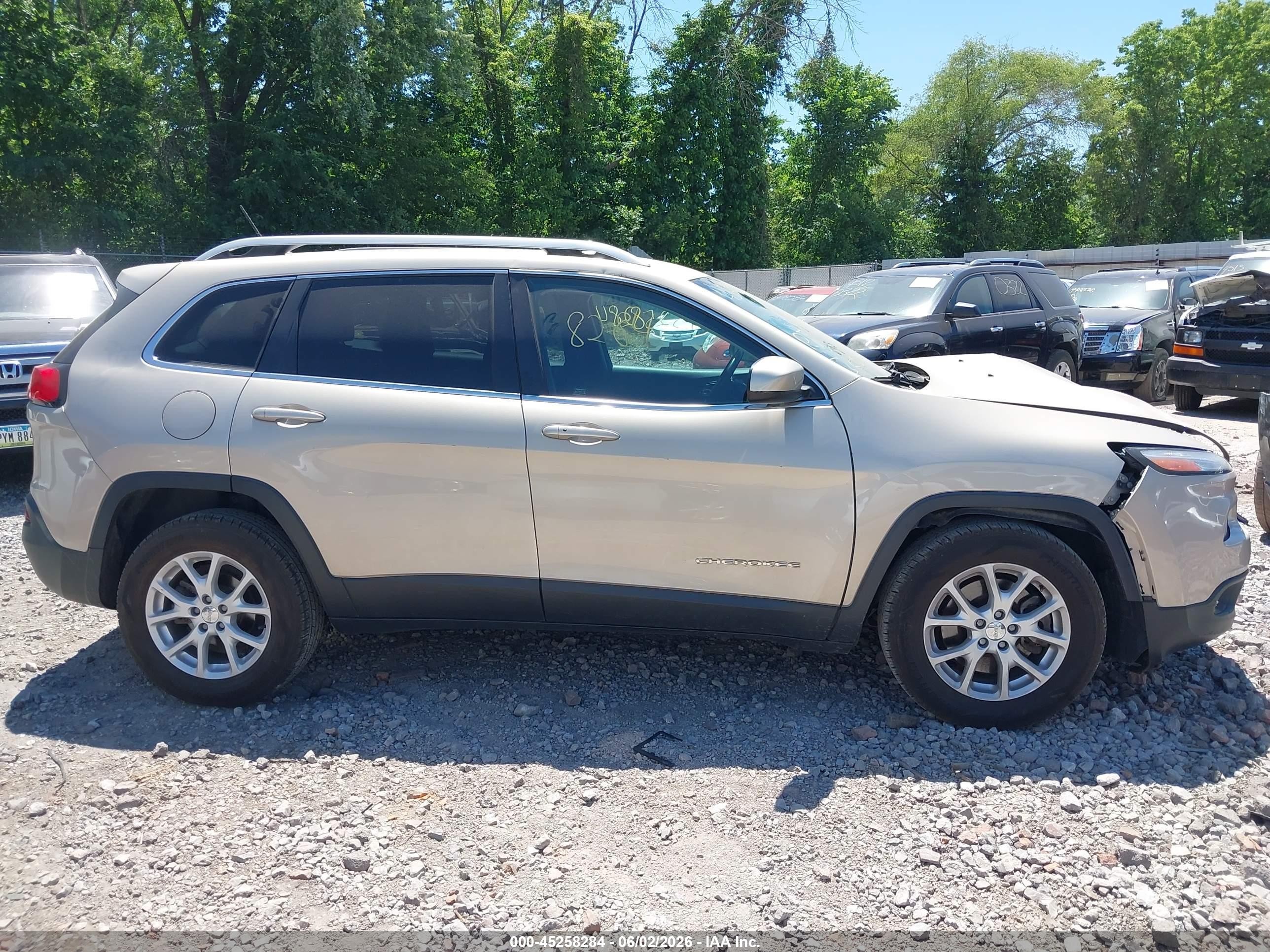 2014 Jeep Cherokee Latitude Желто-коричневый vin: 1C4PJLCB3EW288031