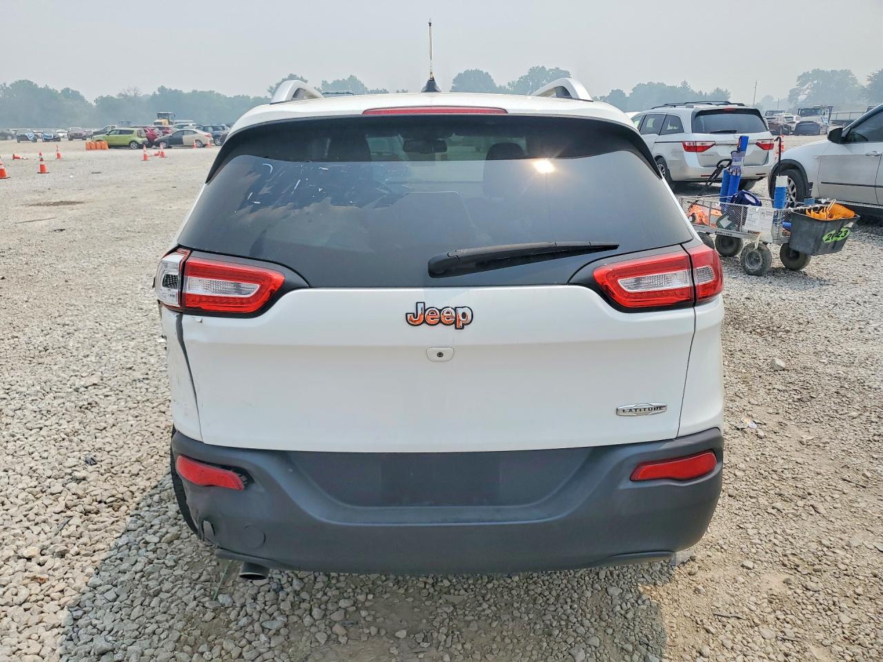 2014 Jeep Cherokee Latitude Белый vin: 1C4PJLCB3EW295433