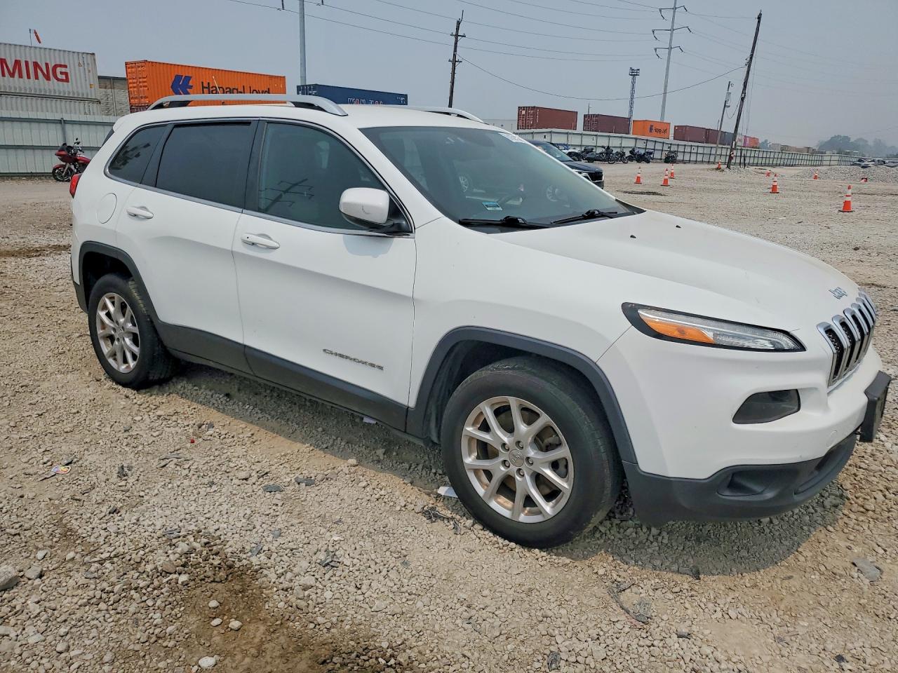 2014 Jeep Cherokee Latitude Белый vin: 1C4PJLCB3EW295433