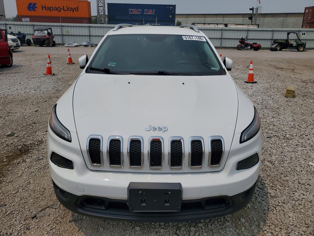 2014 Jeep Cherokee Latitude Белый vin: 1C4PJLCB3EW295433