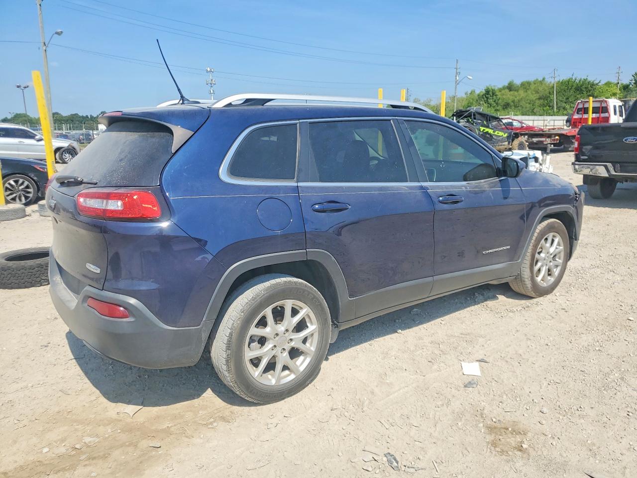 2015 Jeep Cherokee Latitude Синий vin: 1C4PJLCB3FW706587