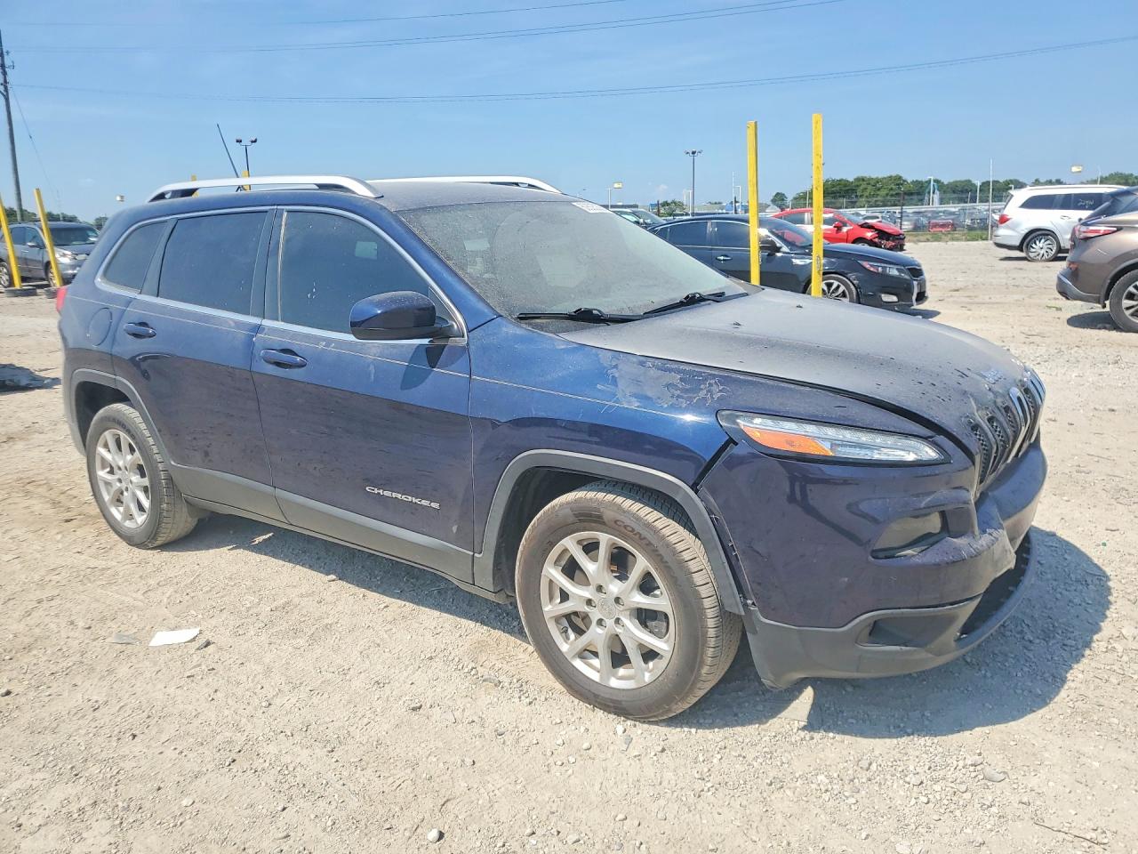 2015 Jeep Cherokee Latitude Синий vin: 1C4PJLCB3FW706587