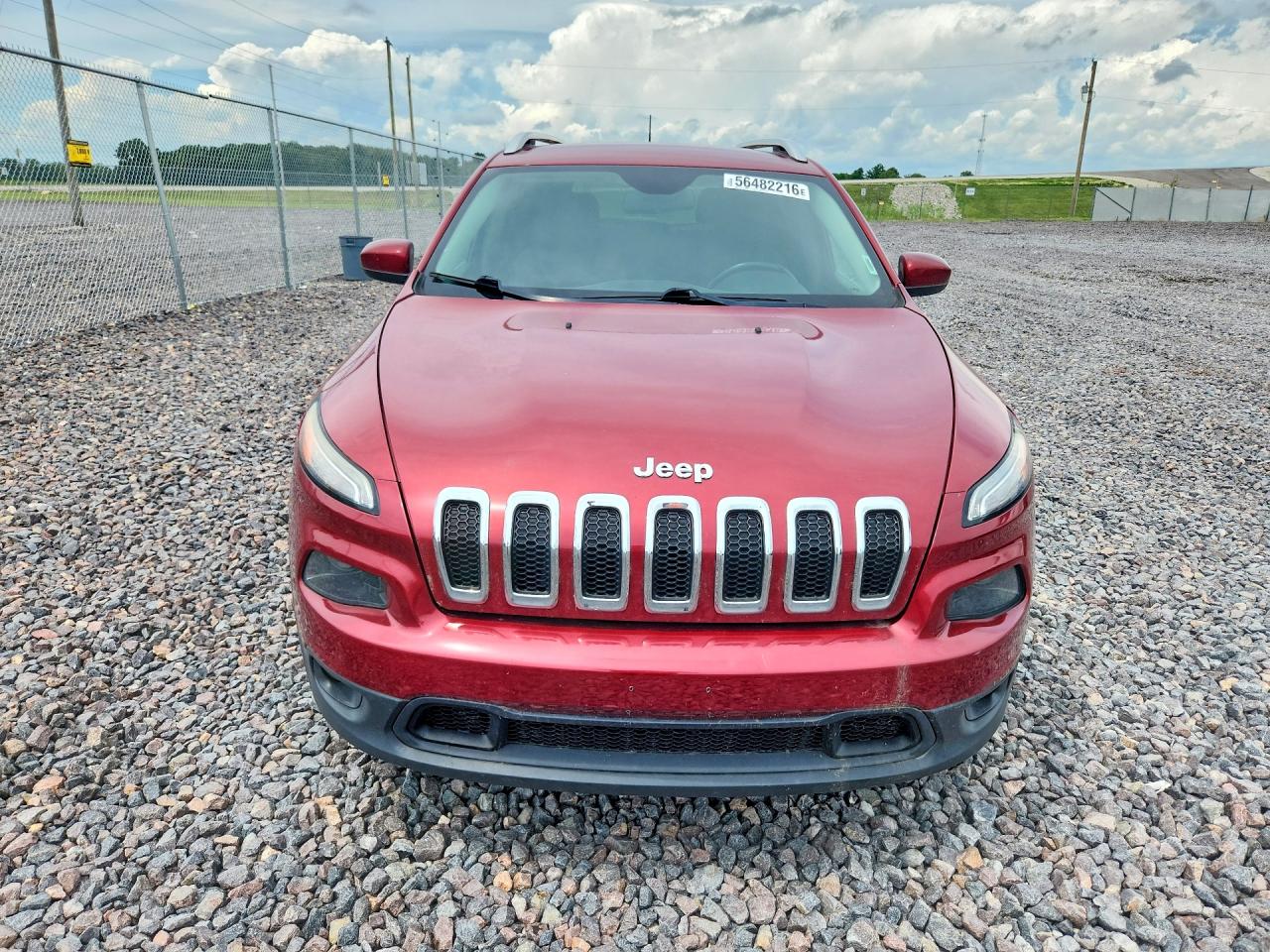 2015 Jeep Cherokee Latitude Red vin: 1C4PJLCB3FW712003