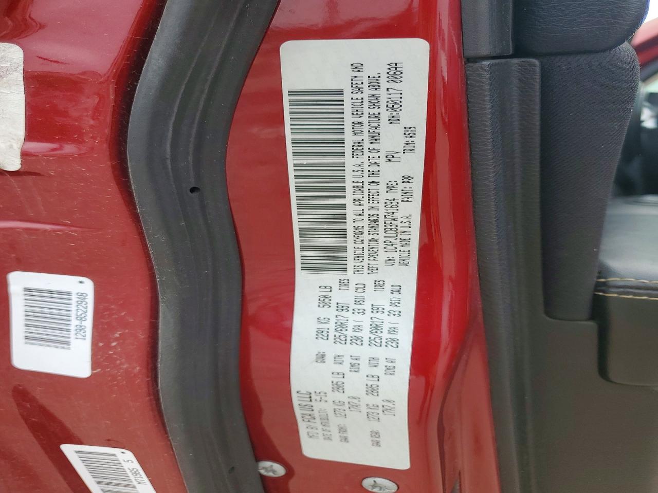 2015 Jeep Cherokee Latitude Red vin: 1C4PJLCB3FW741694