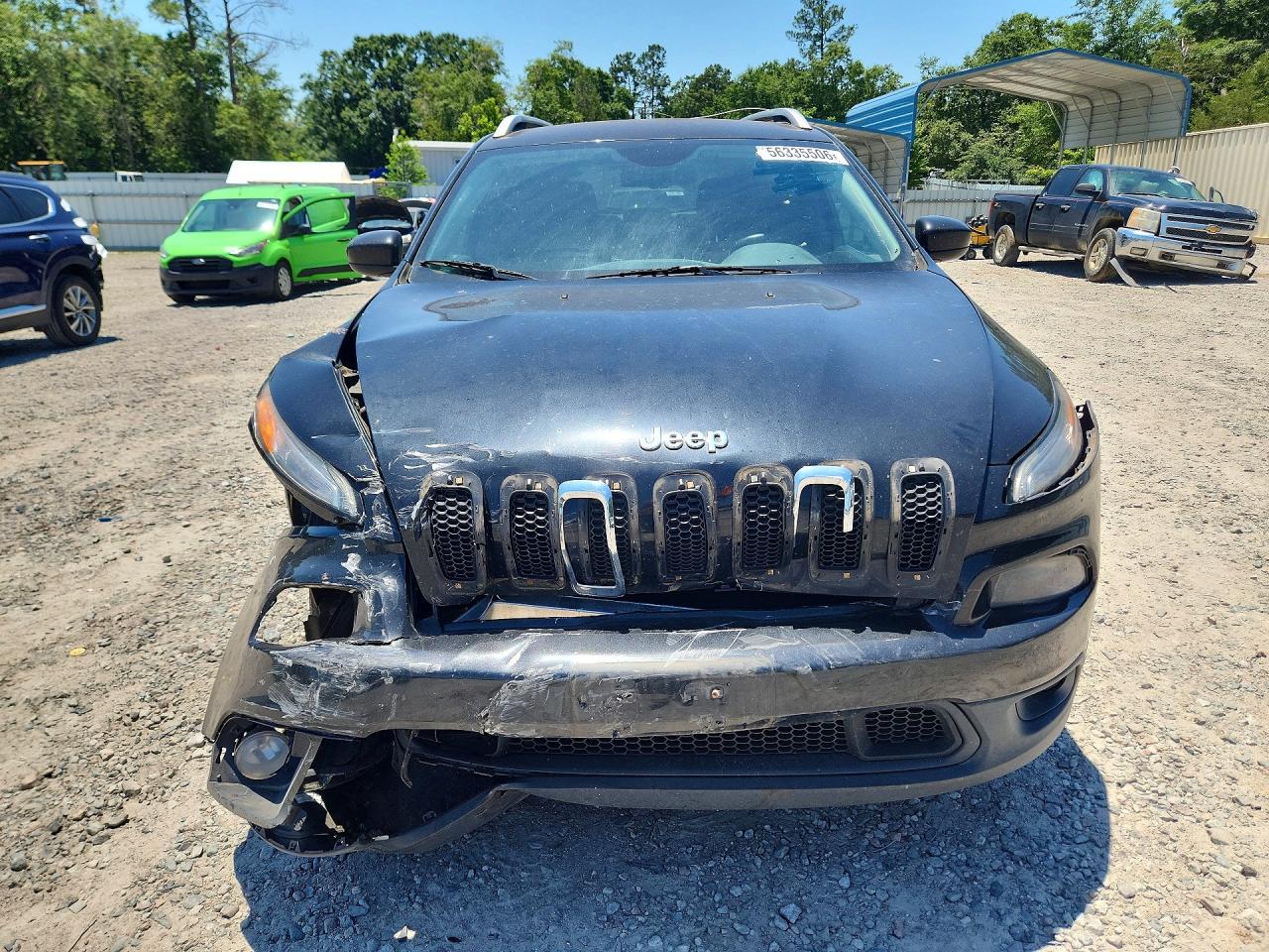2015 Jeep Cherokee Latitude Black vin: 1C4PJLCB3FW761136