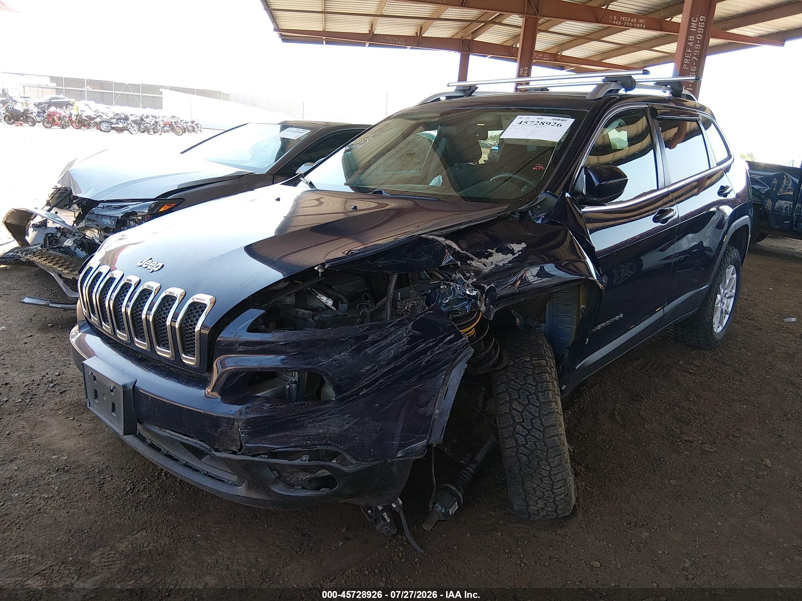2015 Jeep Cherokee Latitude Синий vin: 1C4PJLCB3FW761878