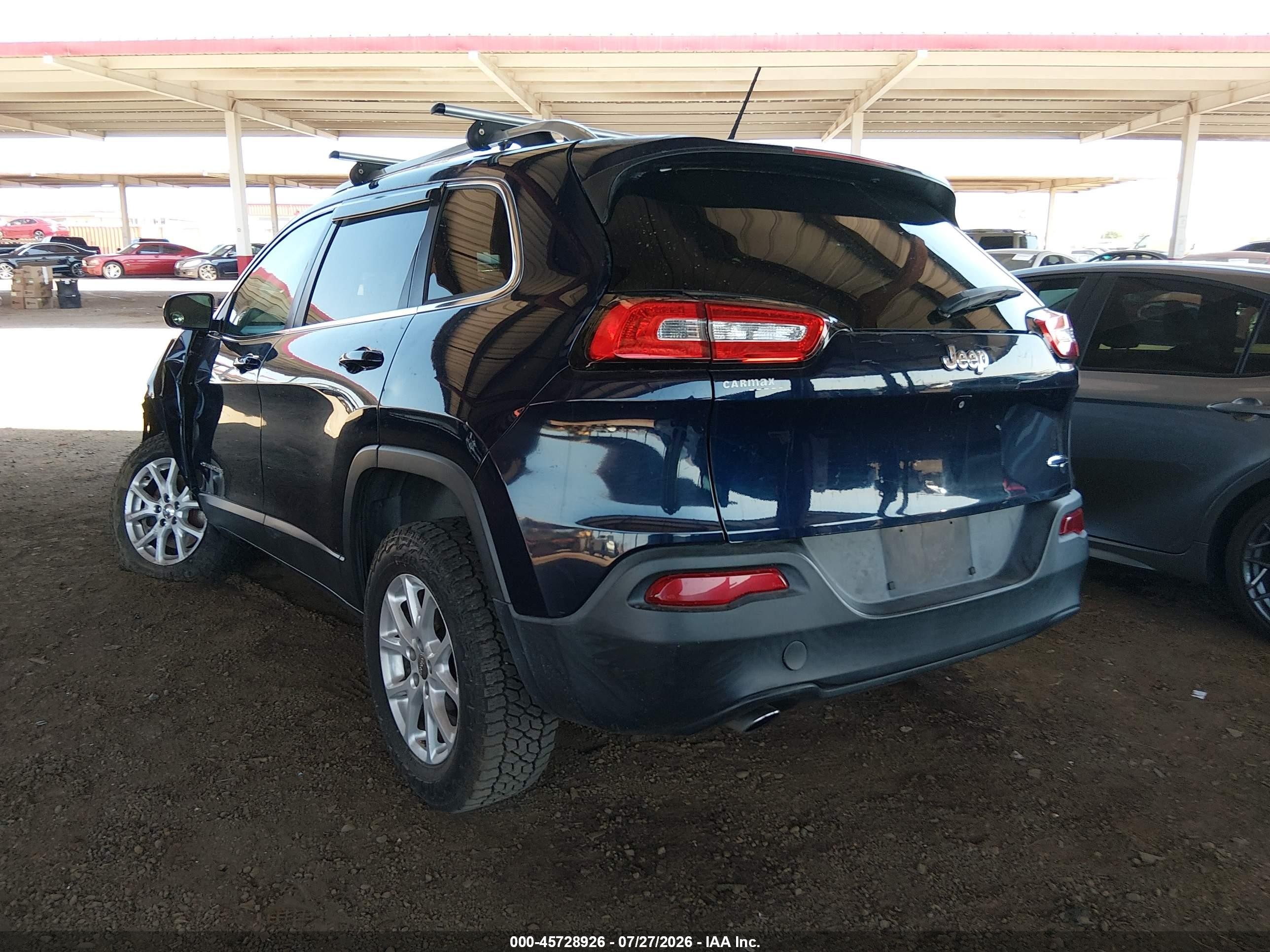 2015 Jeep Cherokee Latitude Синий vin: 1C4PJLCB3FW761878