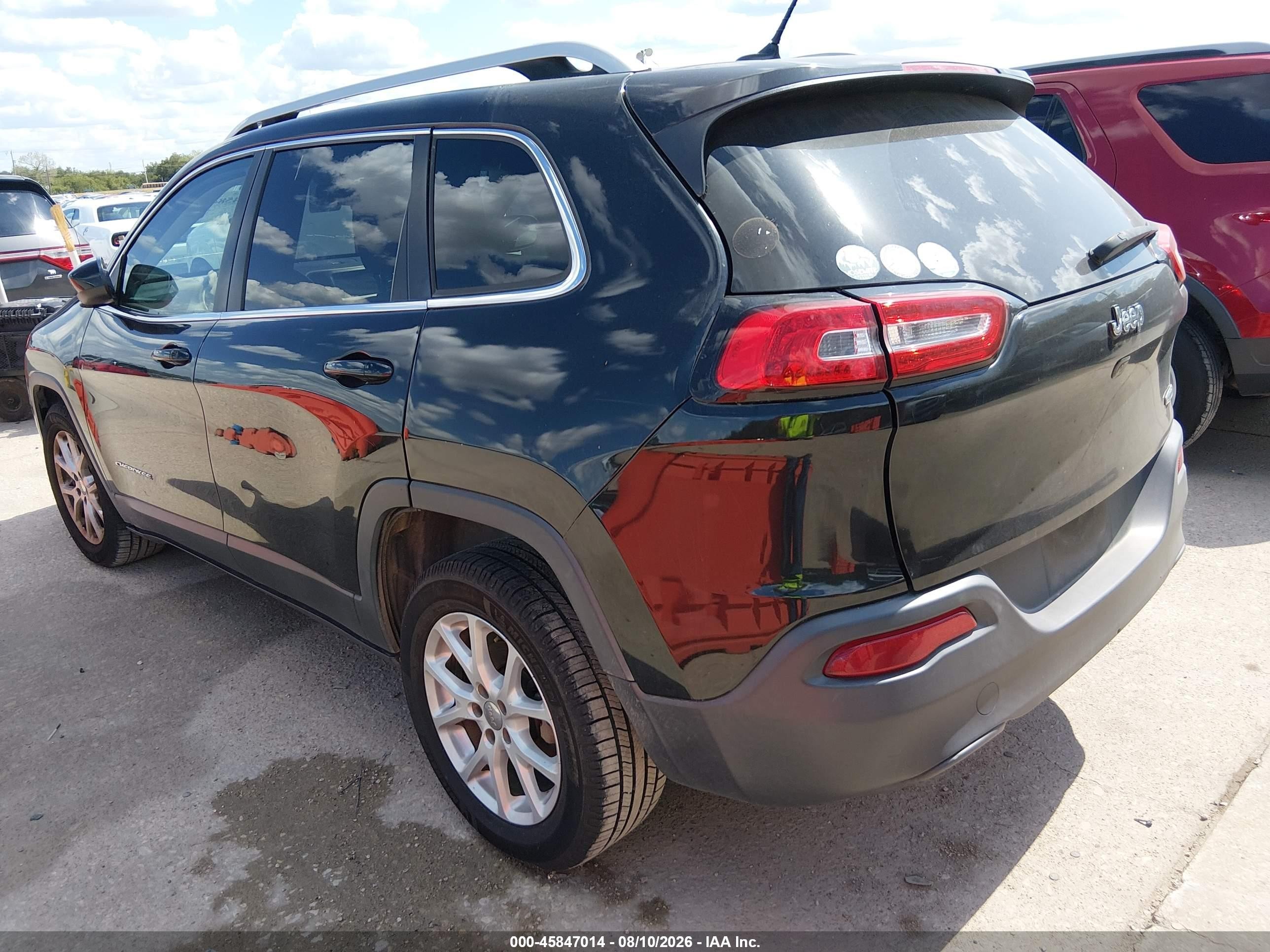 2015 Jeep Cherokee Latitude Black vin: 1C4PJLCB3FW790863