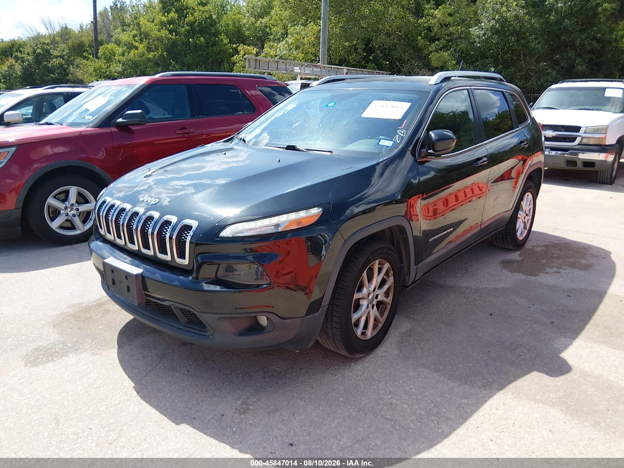 2015 Jeep Cherokee Latitude Black vin: 1C4PJLCB3FW790863