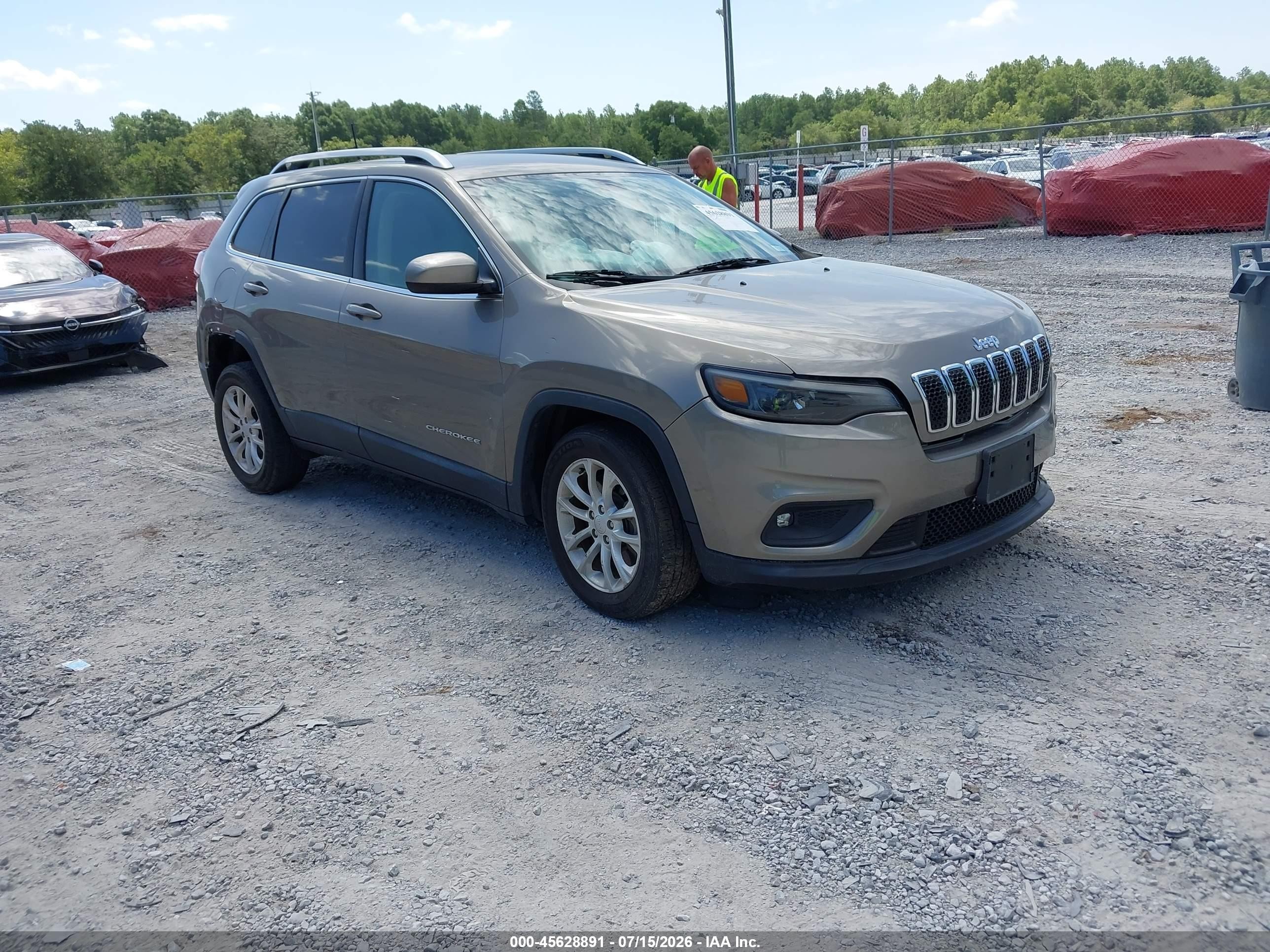 2019 Jeep Cherokee Latitude Fwd Коричневый vin: 1C4PJLCB3KD396107