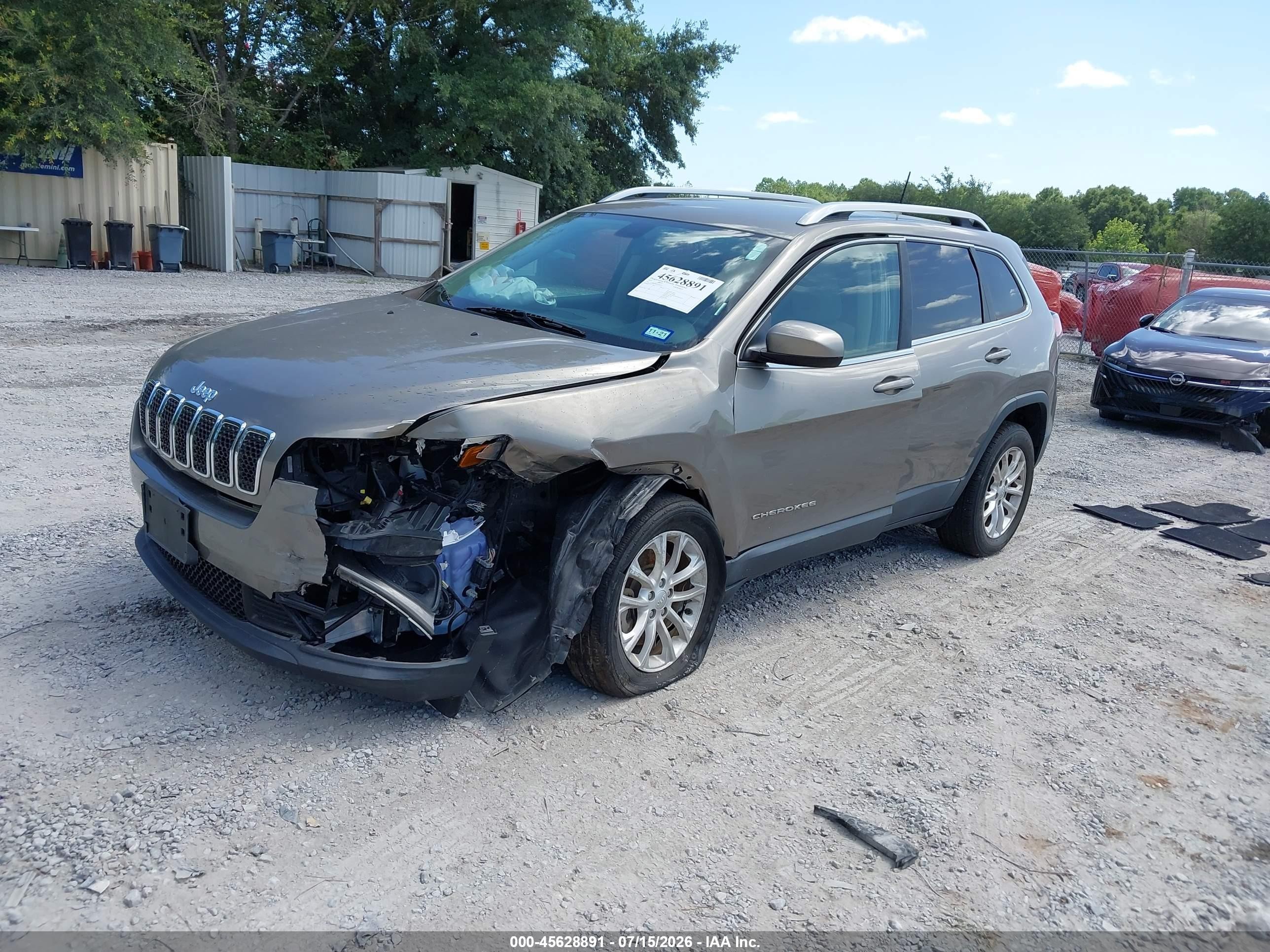 2019 Jeep Cherokee Latitude Fwd Коричневый vin: 1C4PJLCB3KD396107