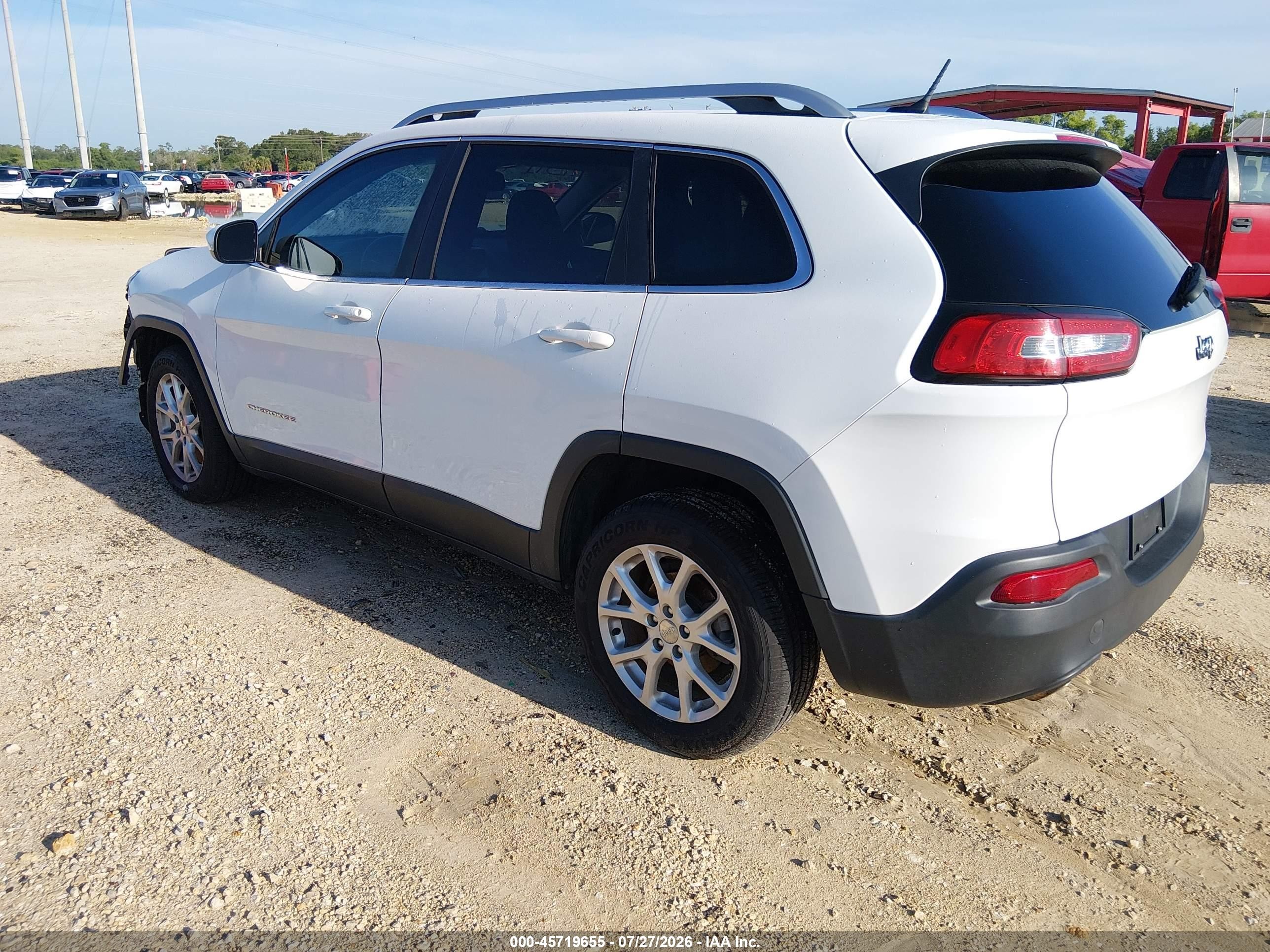 2014 Jeep Cherokee Latitude Белый vin: 1C4PJLCB4EW126912