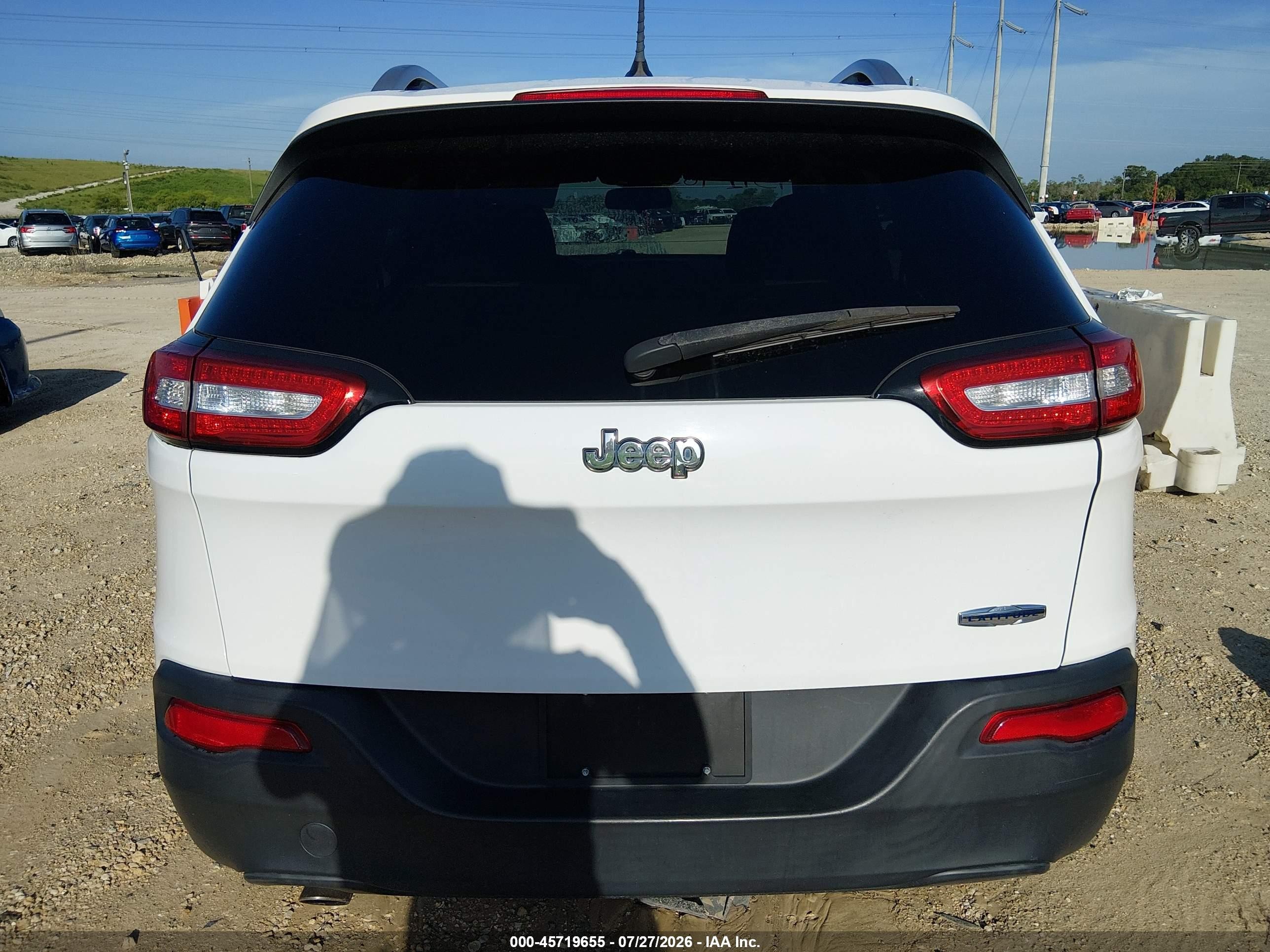 2014 Jeep Cherokee Latitude Белый vin: 1C4PJLCB4EW126912