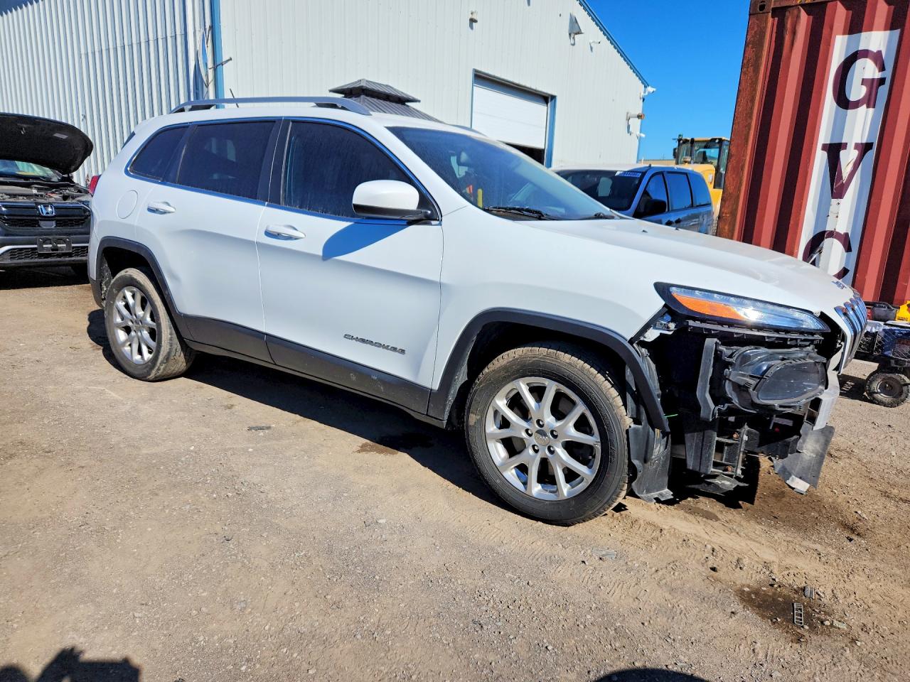 2014 Jeep Cherokee Latitude White vin: 1C4PJLCB4EW217002