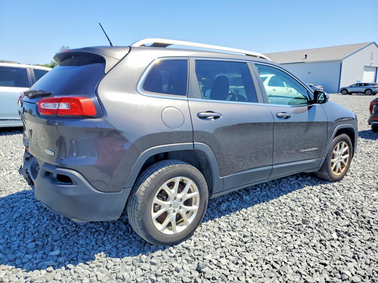 2014 Jeep Cherokee Latitude Gray vin: 1C4PJLCB4EW270315