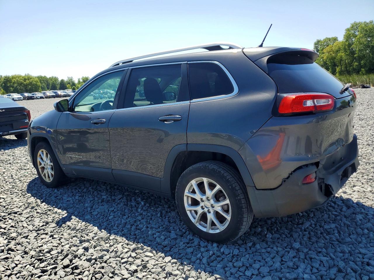 2014 Jeep Cherokee Latitude Gray vin: 1C4PJLCB4EW270315