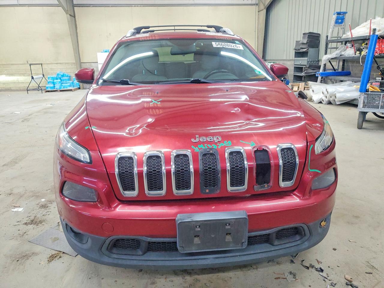 2015 Jeep Cherokee Latitude Burgundy vin: 1C4PJLCB4FW590090