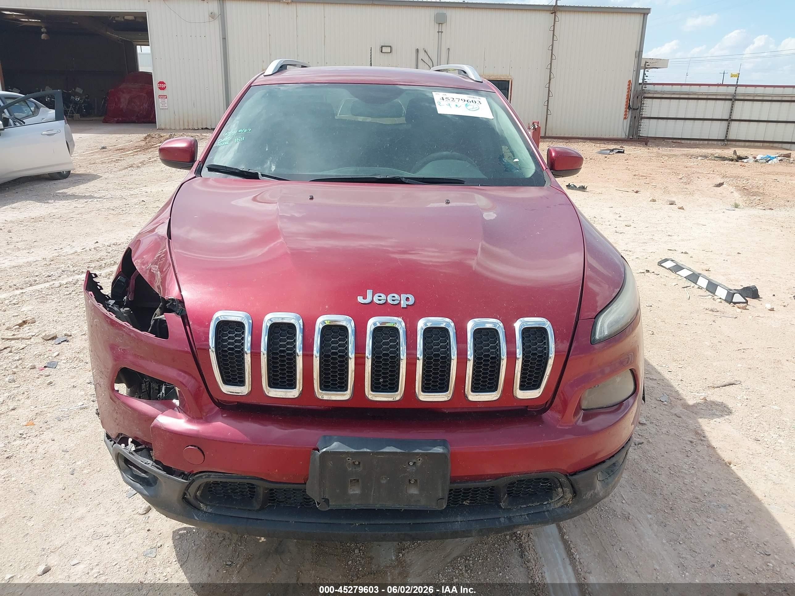 2015 Jeep Cherokee Latitude Бордовый vin: 1C4PJLCB4FW601881