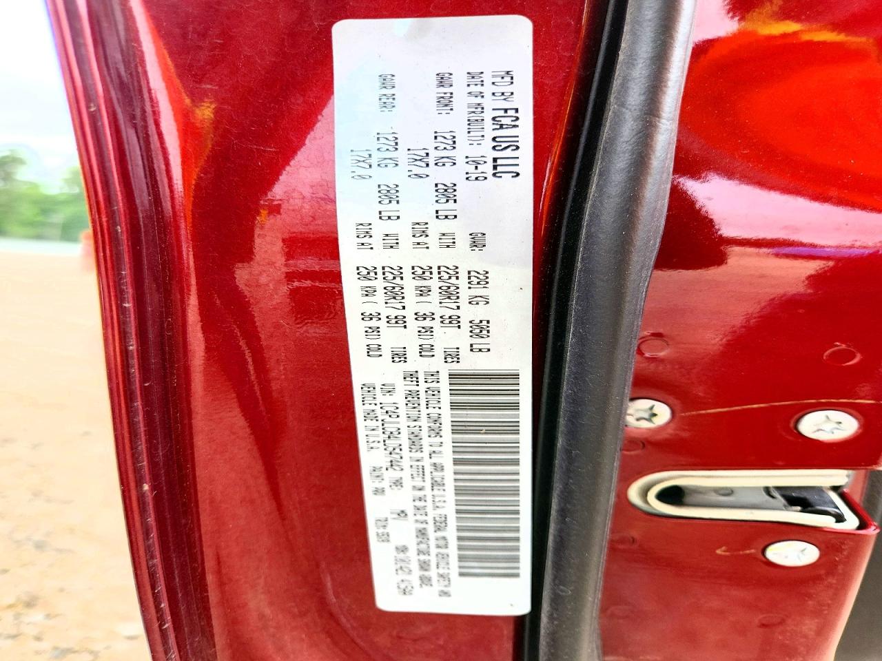 2020 Jeep Cherokee Latitude Red vin: 1C4PJLCB4LD547442
