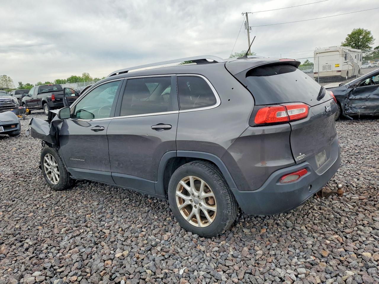 2014 Jeep Cherokee Latitude Серый vin: 1C4PJLCB5EW142925