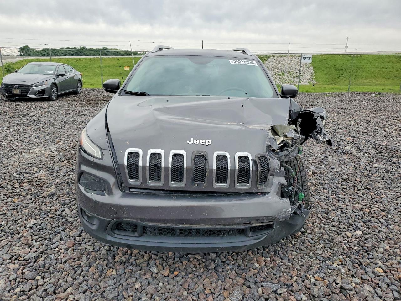 2014 Jeep Cherokee Latitude Серый vin: 1C4PJLCB5EW142925