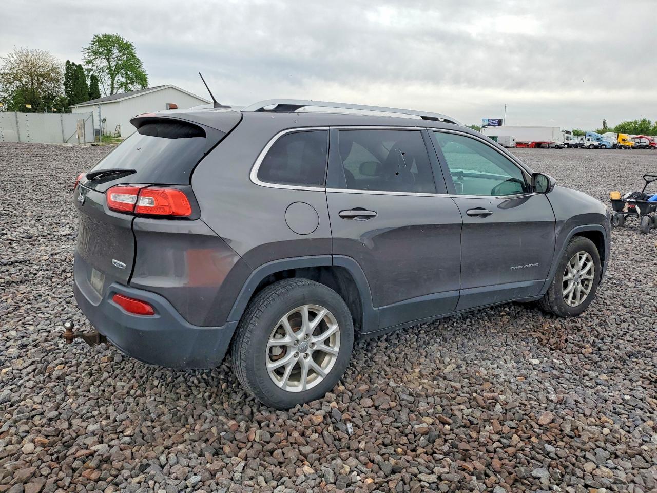 2014 Jeep Cherokee Latitude Серый vin: 1C4PJLCB5EW142925