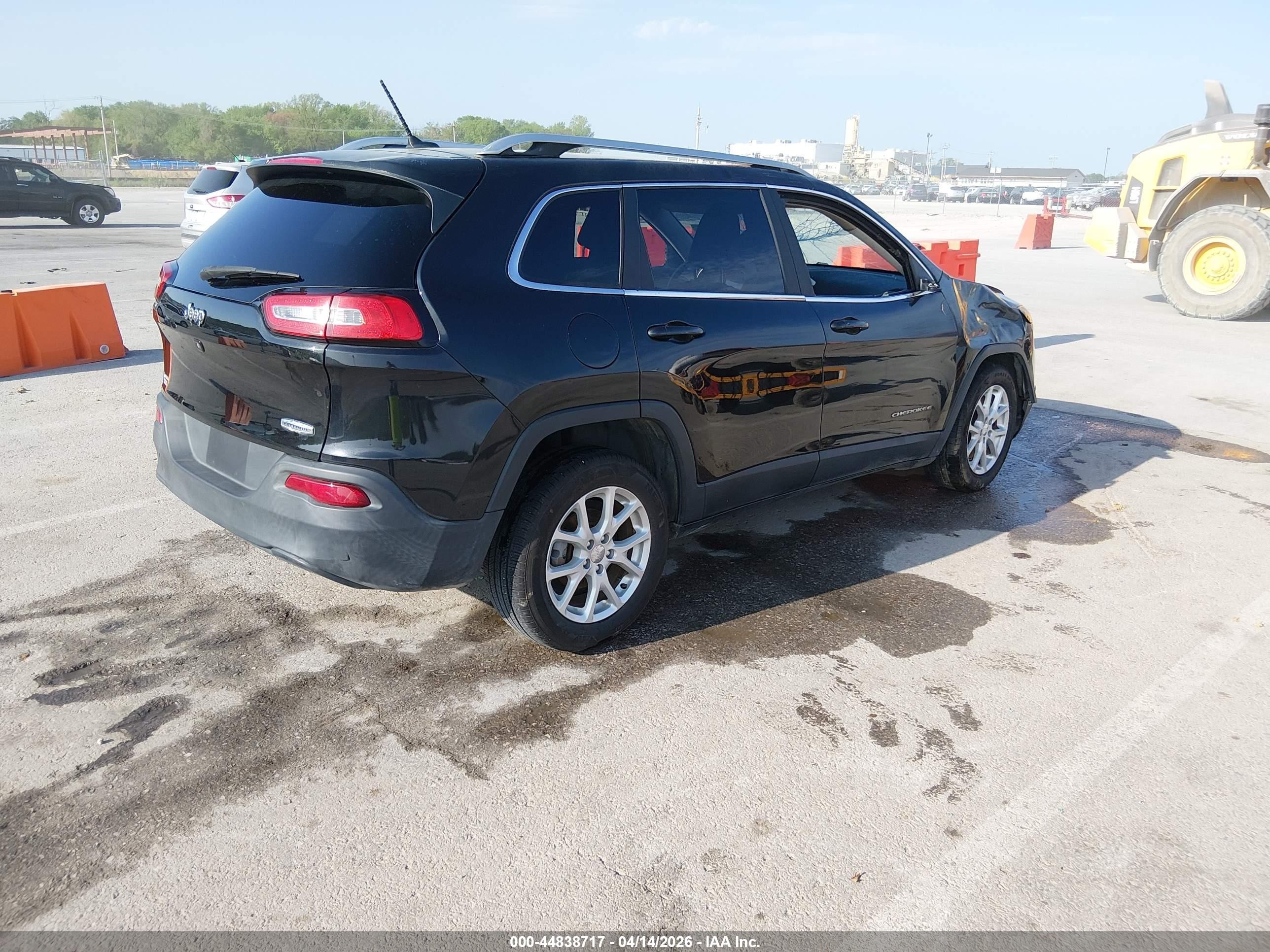 2014 Jeep Cherokee Latitude Black vin: 1C4PJLCB5EW299290