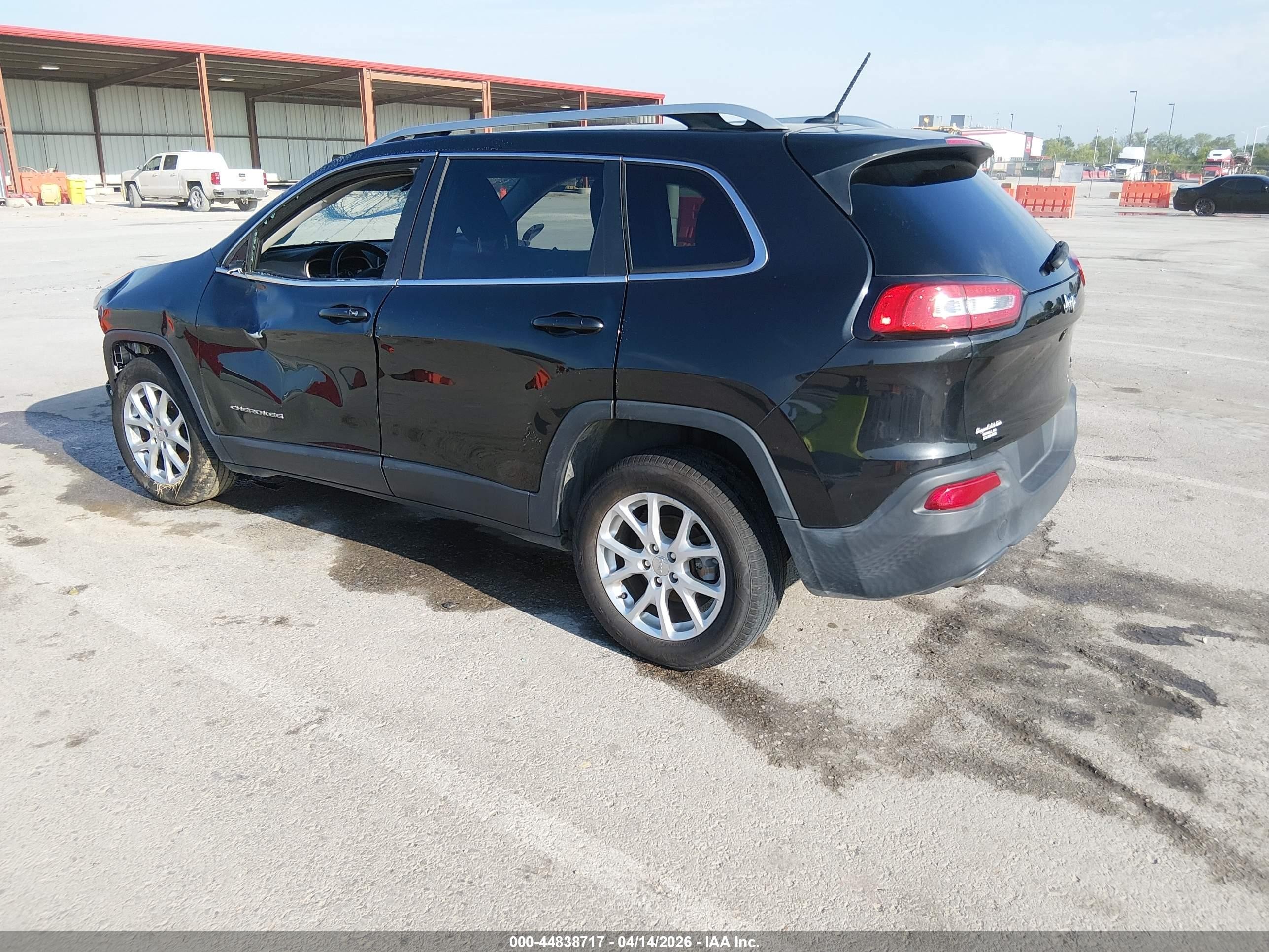 2014 Jeep Cherokee Latitude Black vin: 1C4PJLCB5EW299290