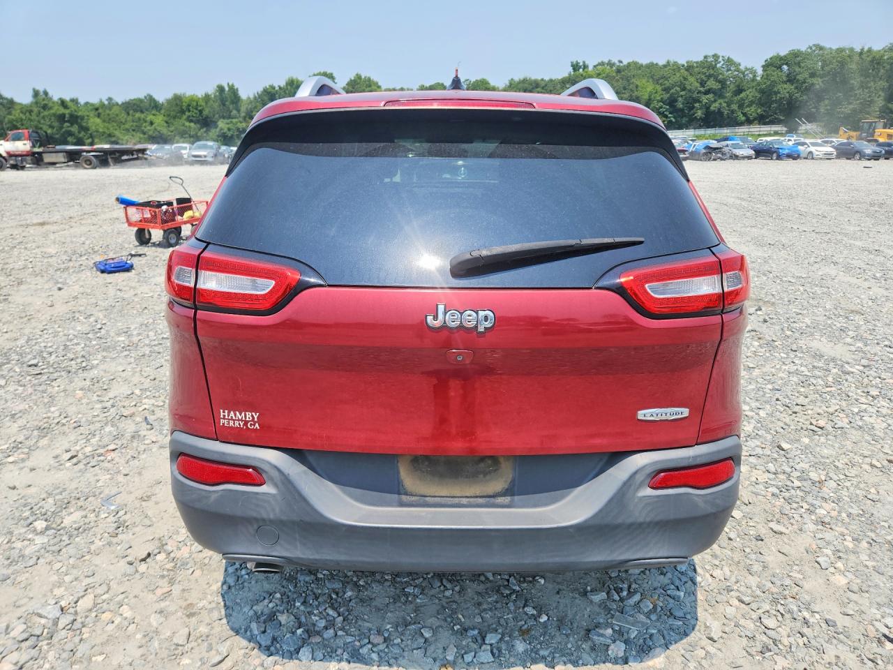 2015 Jeep Cherokee Latitude Burgundy vin: 1C4PJLCB5FW518220