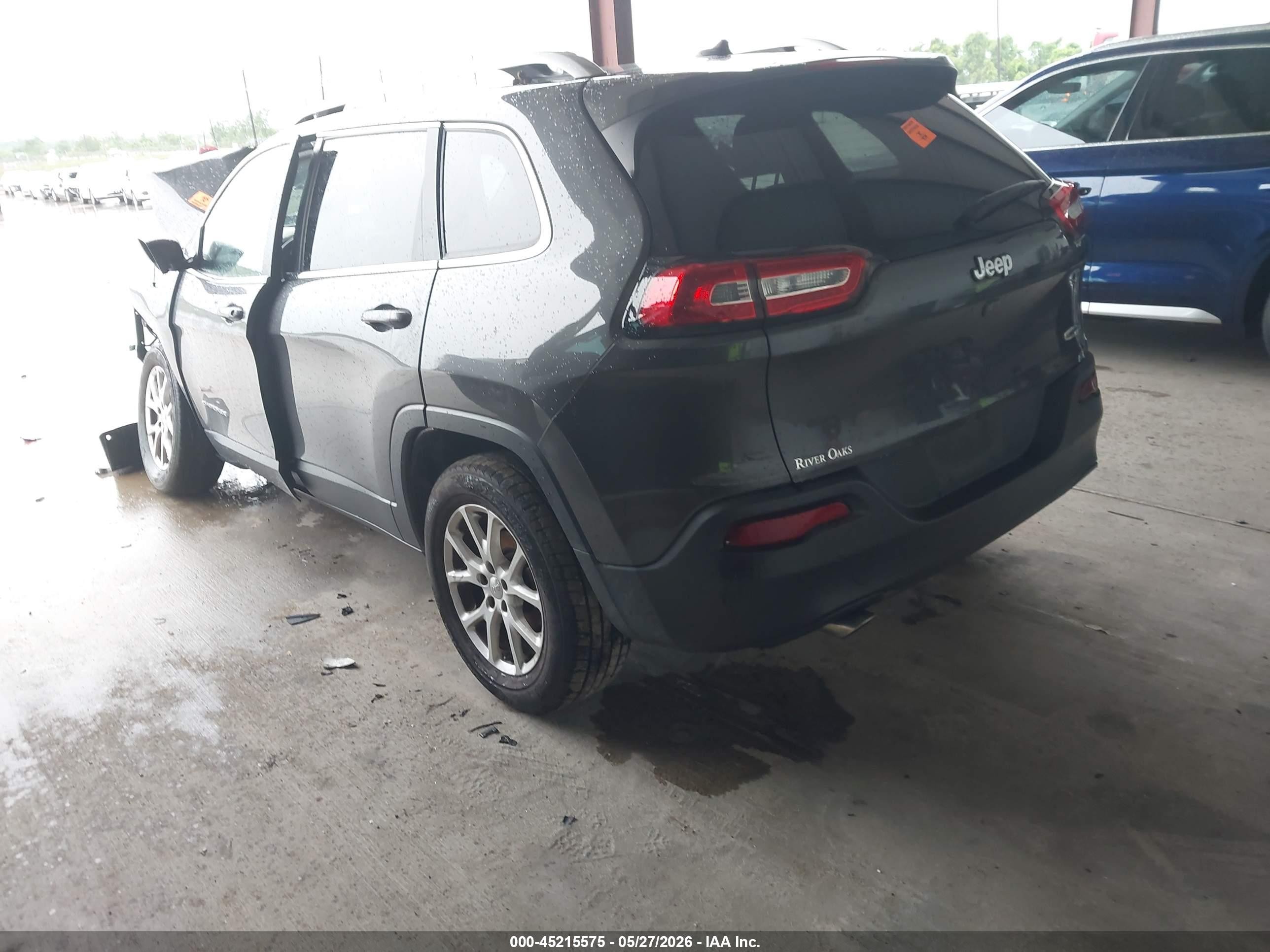 2015 Jeep Cherokee Latitude Black vin: 1C4PJLCB5FW539343