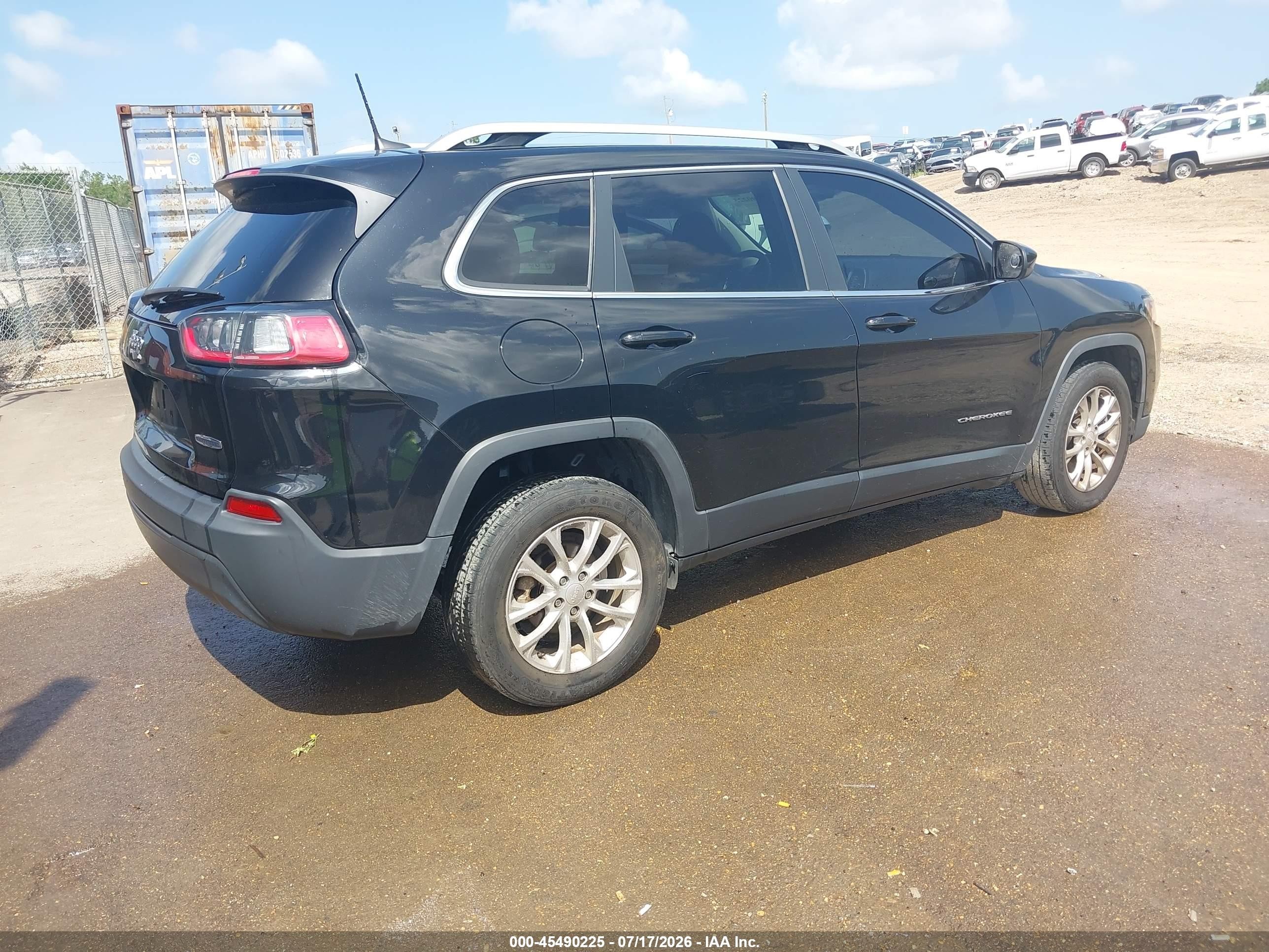 2019 Jeep Cherokee Latitude Fwd Black vin: 1C4PJLCB5KD178105