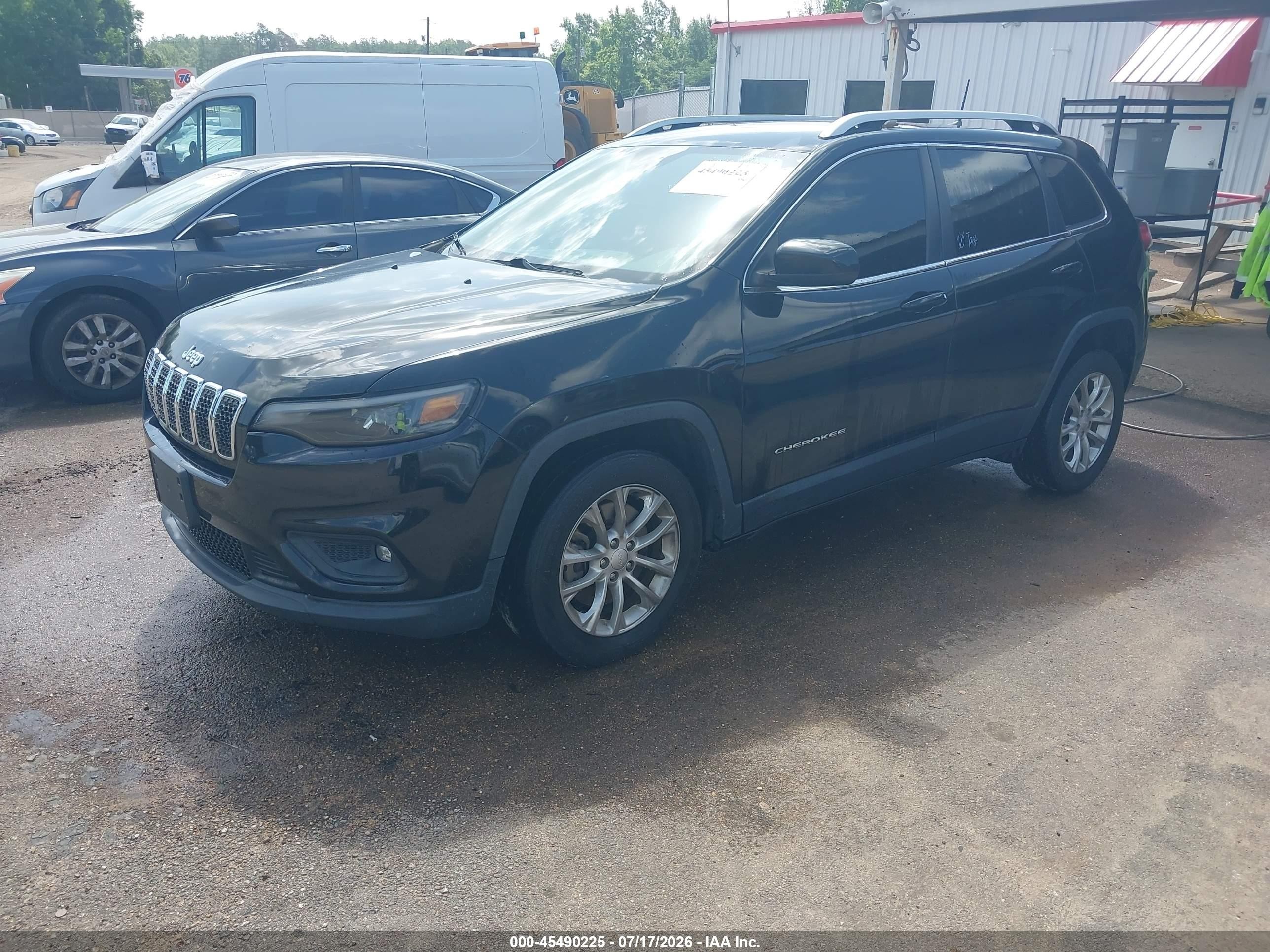 2019 Jeep Cherokee Latitude Fwd Black vin: 1C4PJLCB5KD178105