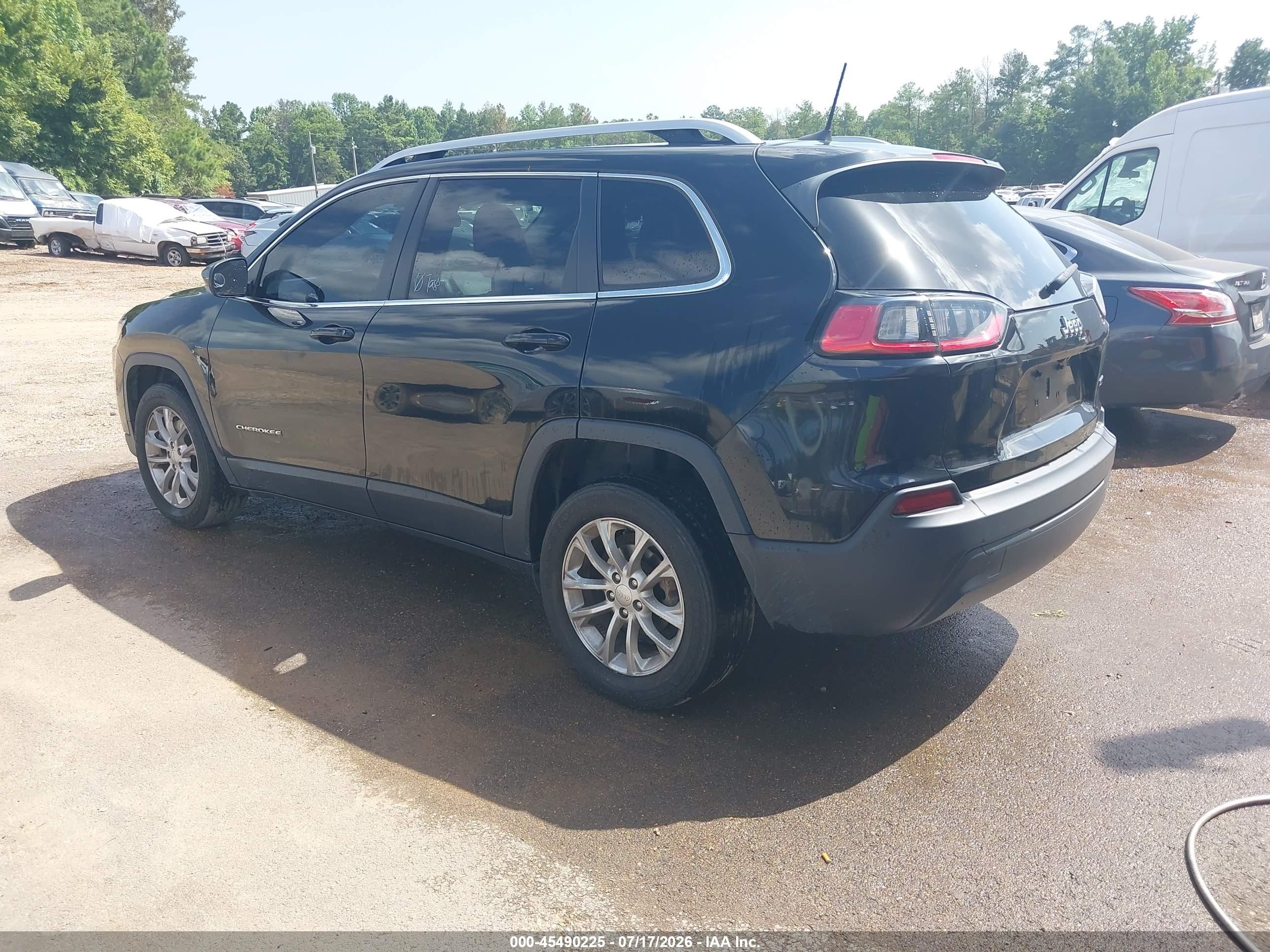 2019 Jeep Cherokee Latitude Fwd Black vin: 1C4PJLCB5KD178105