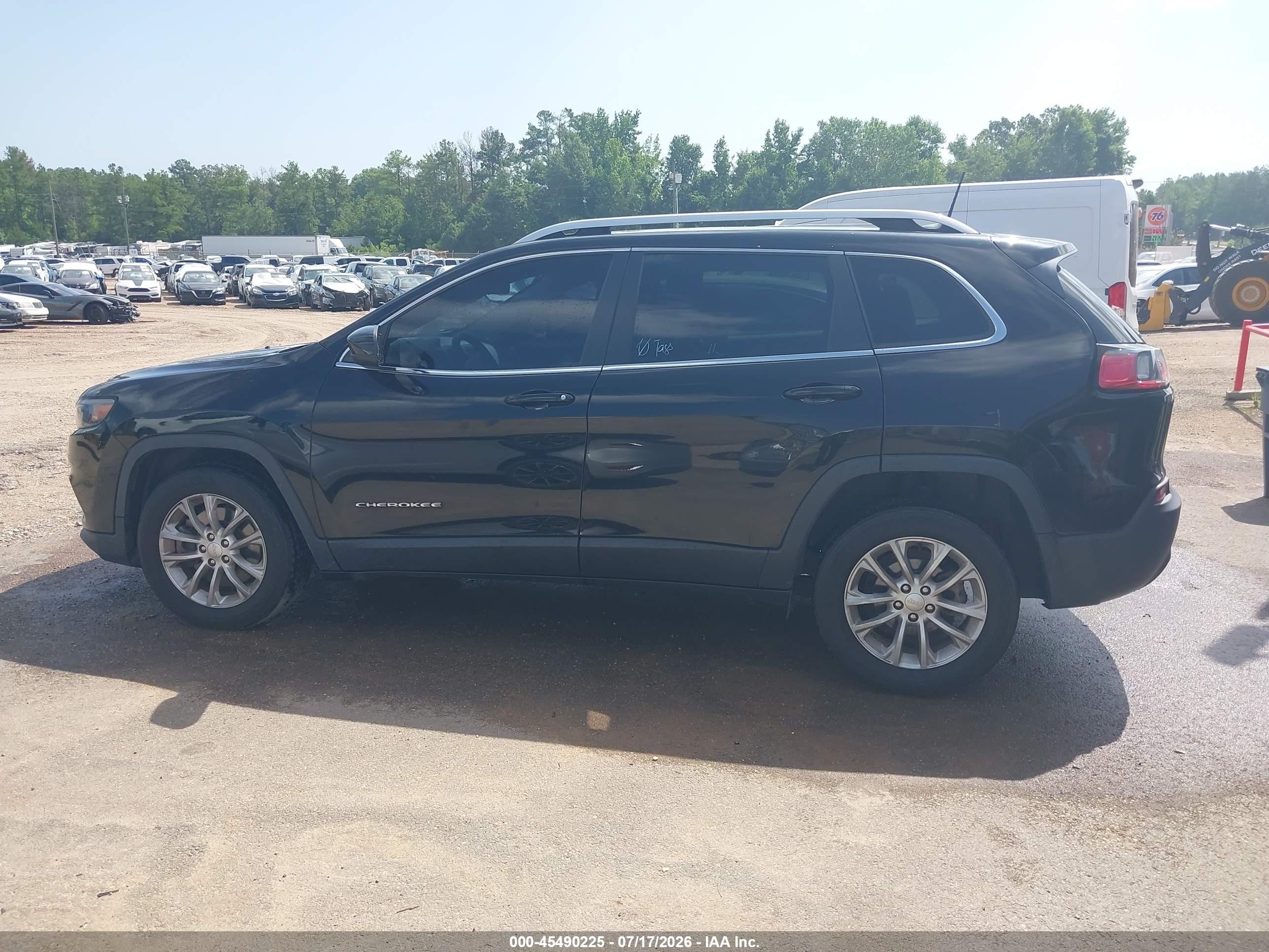 2019 Jeep Cherokee Latitude Fwd Black vin: 1C4PJLCB5KD178105