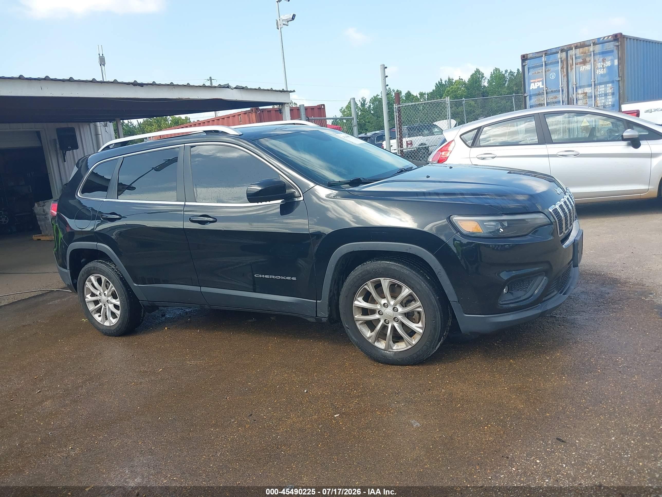 2019 Jeep Cherokee Latitude Fwd Black vin: 1C4PJLCB5KD178105
