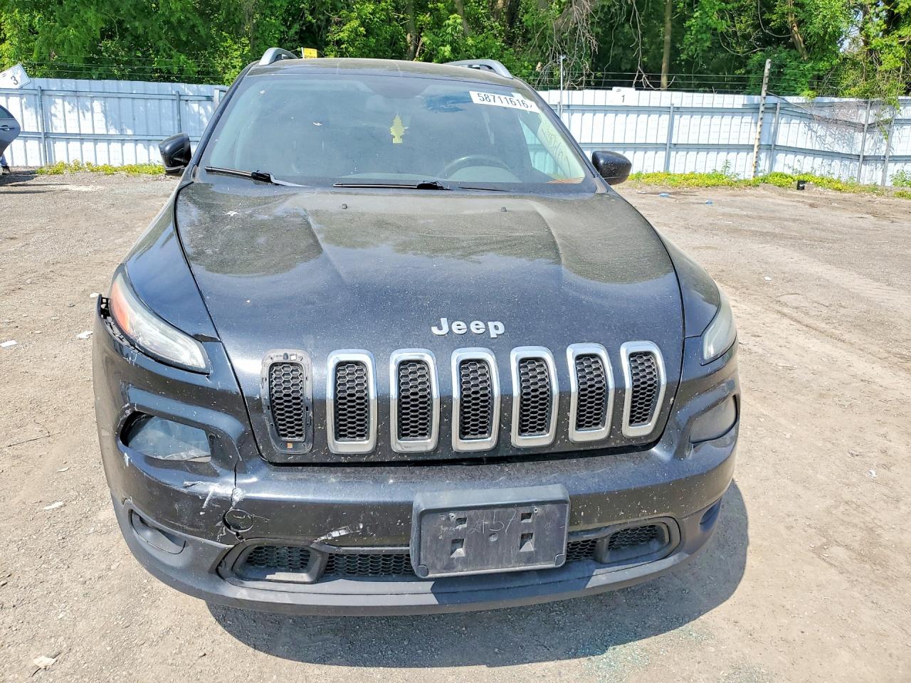 2014 Jeep Cherokee Latitude Black vin: 1C4PJLCB6EW102157