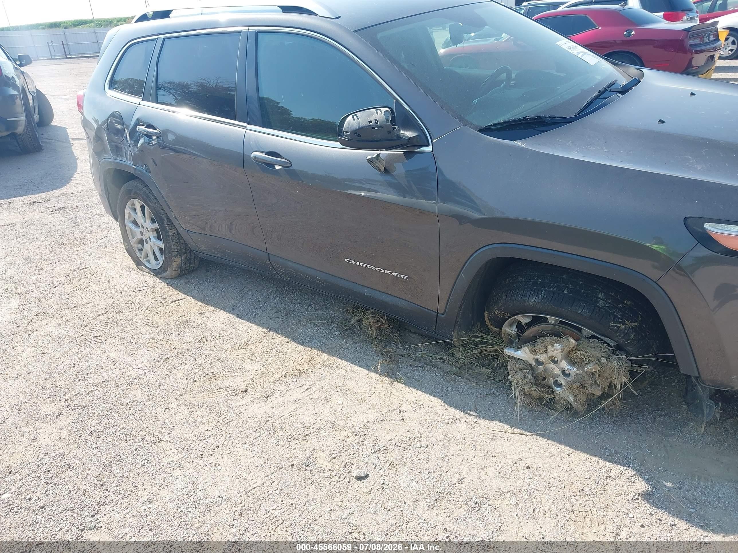 2014 Jeep Cherokee Latitude Gray vin: 1C4PJLCB6EW157756