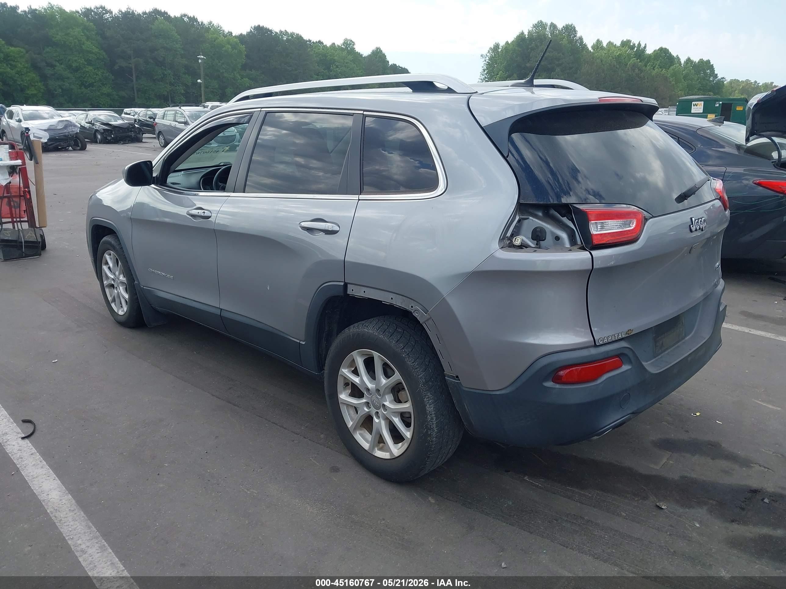 2014 Jeep Cherokee Latitude Gray vin: 1C4PJLCB6EW231192