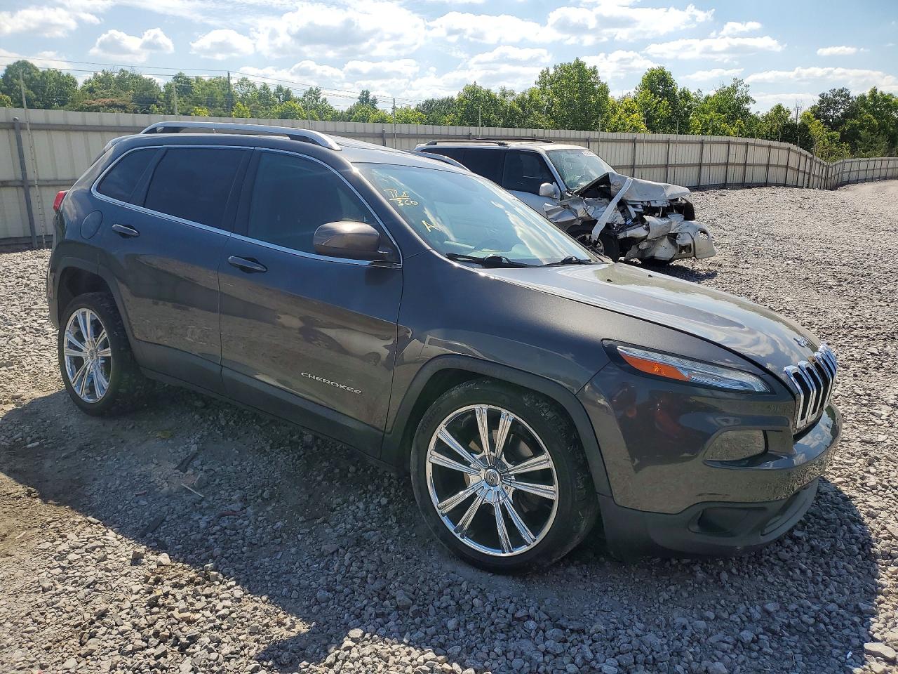 2015 Jeep Cherokee Latitude Серый vin: 1C4PJLCB6FW690126