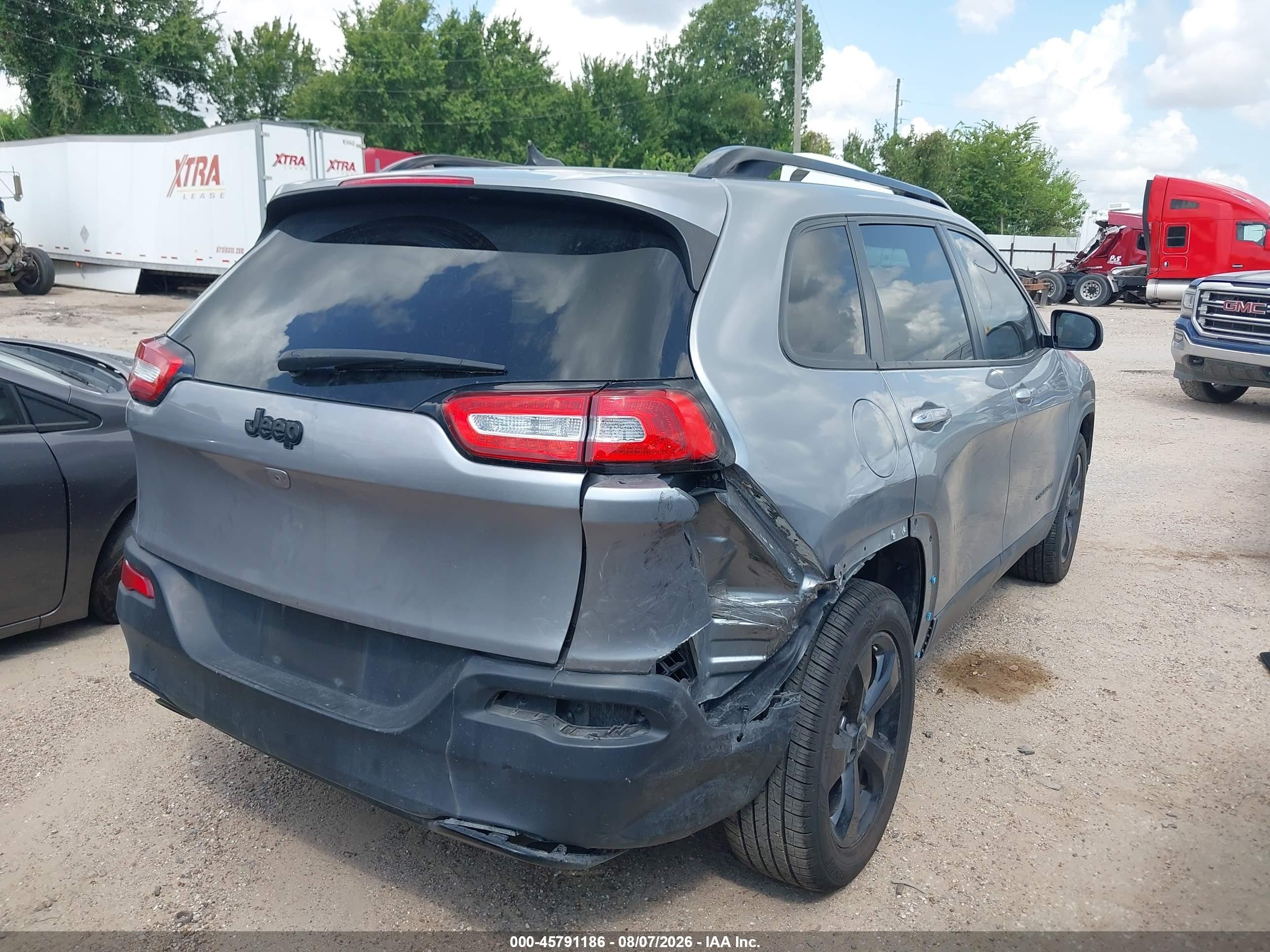 2015 Jeep Cherokee Latitude Altitude Gray vin: 1C4PJLCB6FW723061